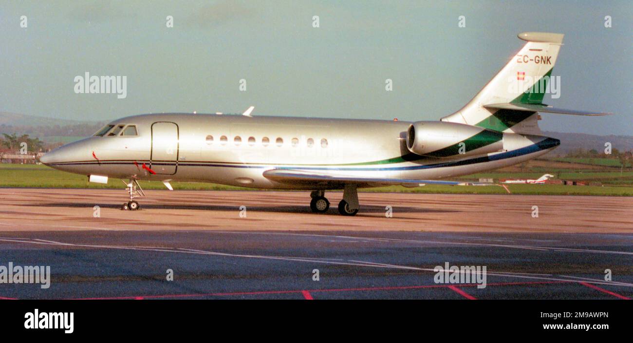 Dassault Falcon 2000 EC-GNK (msn 37). Stockfoto