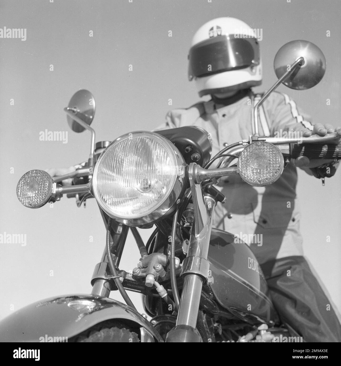 Kawasaki KL 250 Motorrad. Stockfoto