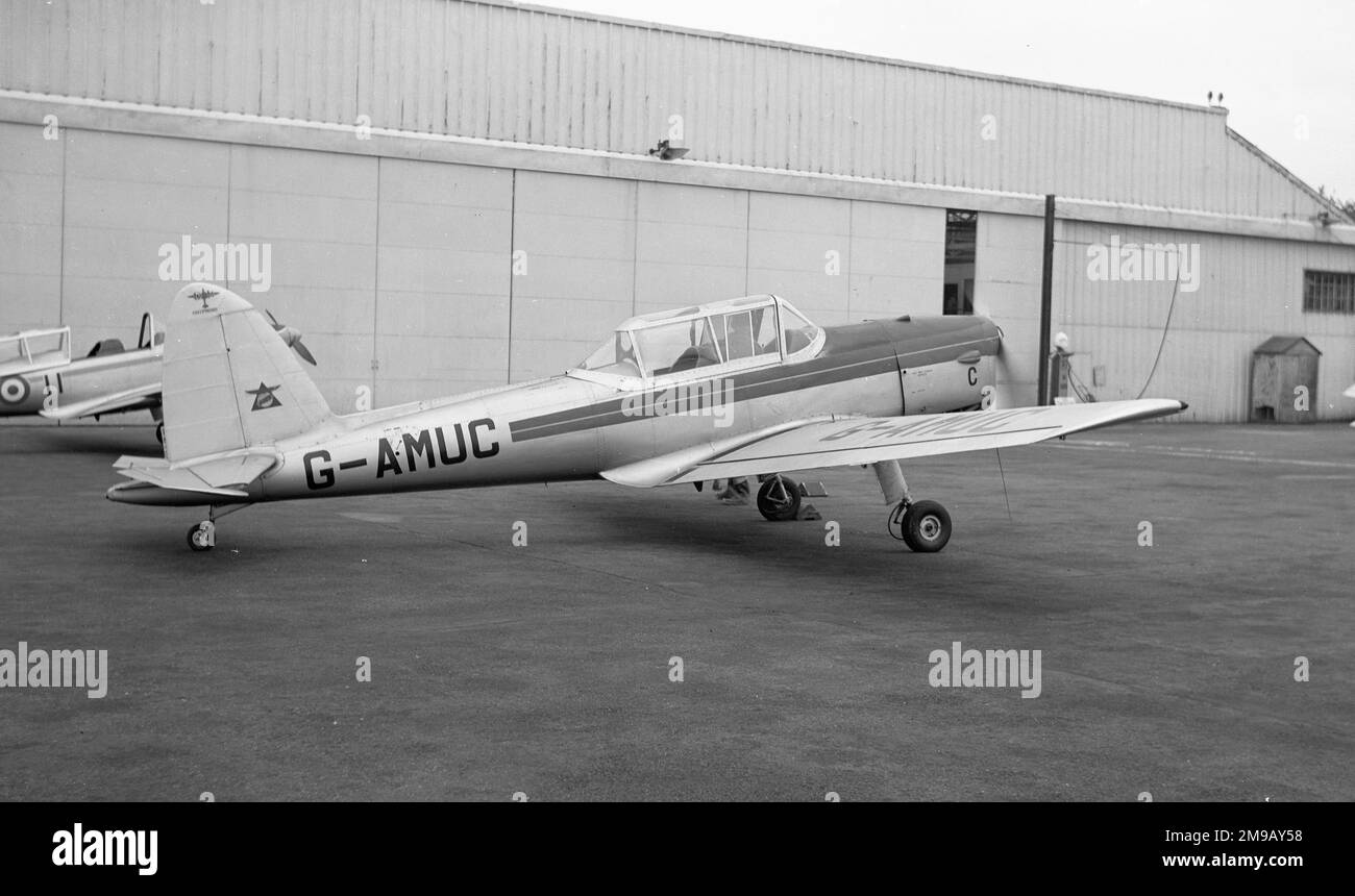 De Havilland DHC-1 Chipmunk 21 G-AMUC (msn C1/0824), Air Service Training Ltd., Hamble Airfield. Stockfoto