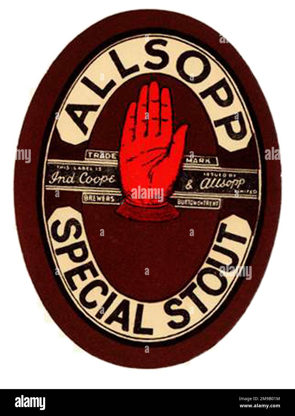 Allsopp Spezial-Stout Stockfoto