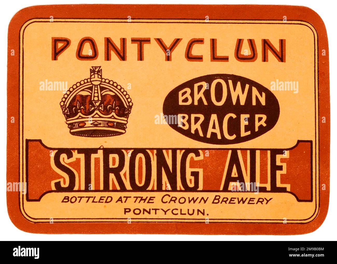 Crown Brewery Brown Bracer Strong Ale Stockfoto
