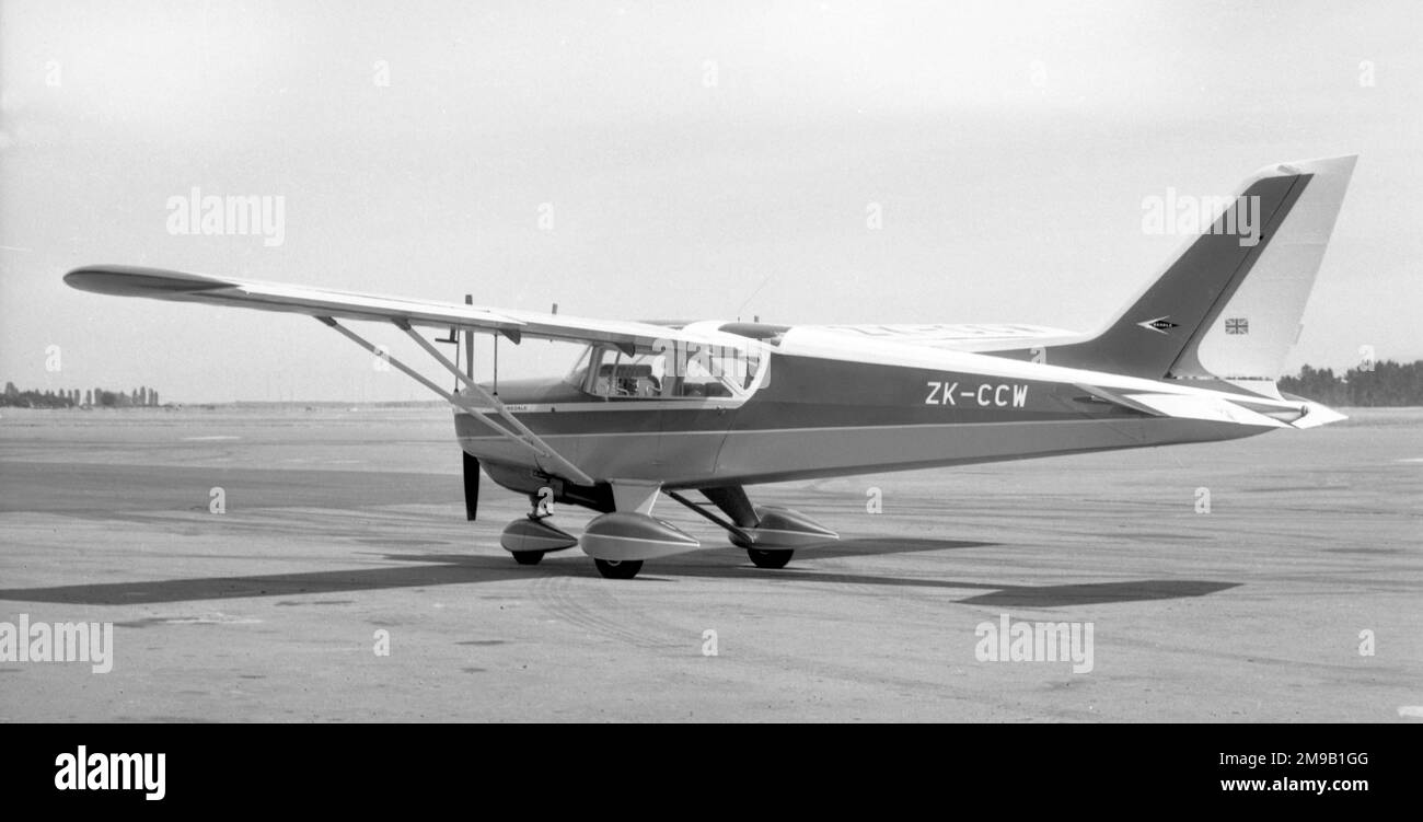Beagle A.109 Airedale ZK-CCW (msn B.528) in Christchurch NZ. Im Januar 1963. Stockfoto