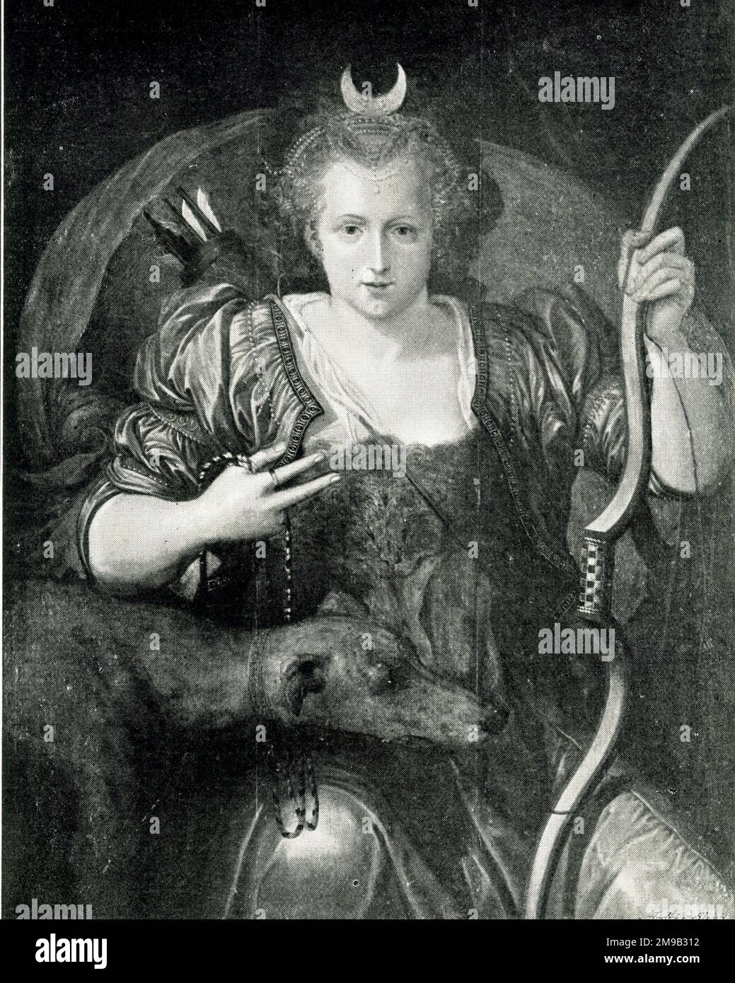 Königin Elizabeth I. als Diana die Jägerin von Cornelis Vroom Stockfoto
