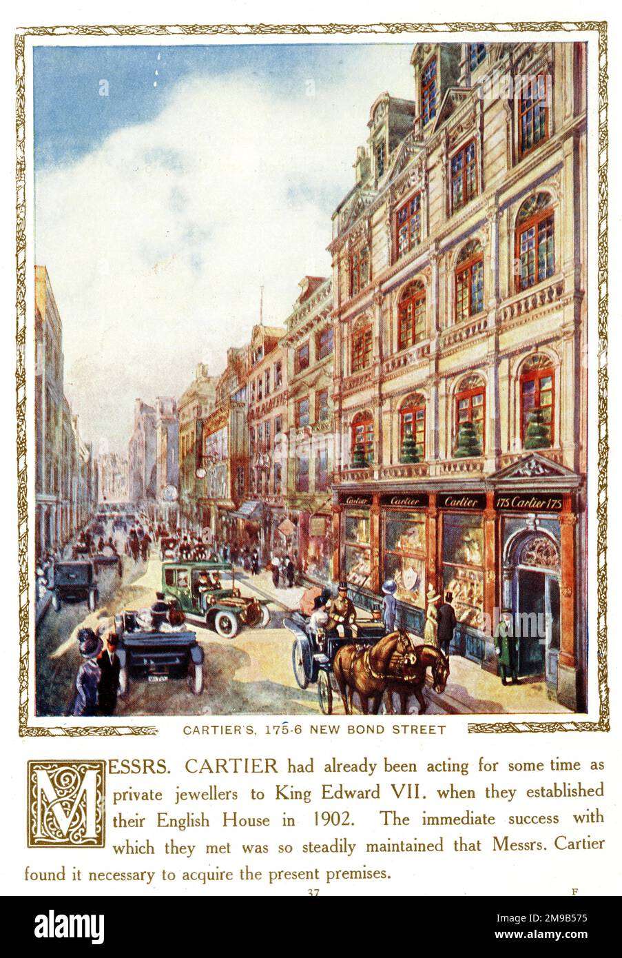 Herr Cartier, Jewellers, New Bond Street, London Stockfoto