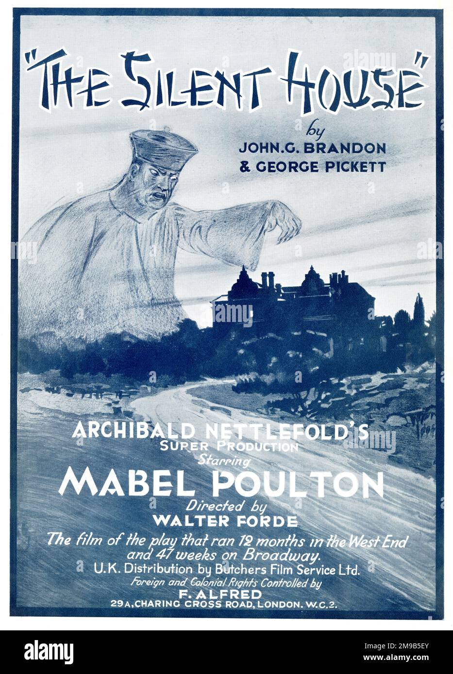 Mabel Poulton im Film The Silent House, produziert von Archibald Nettlefold, Regie Walter Forde Stockfoto