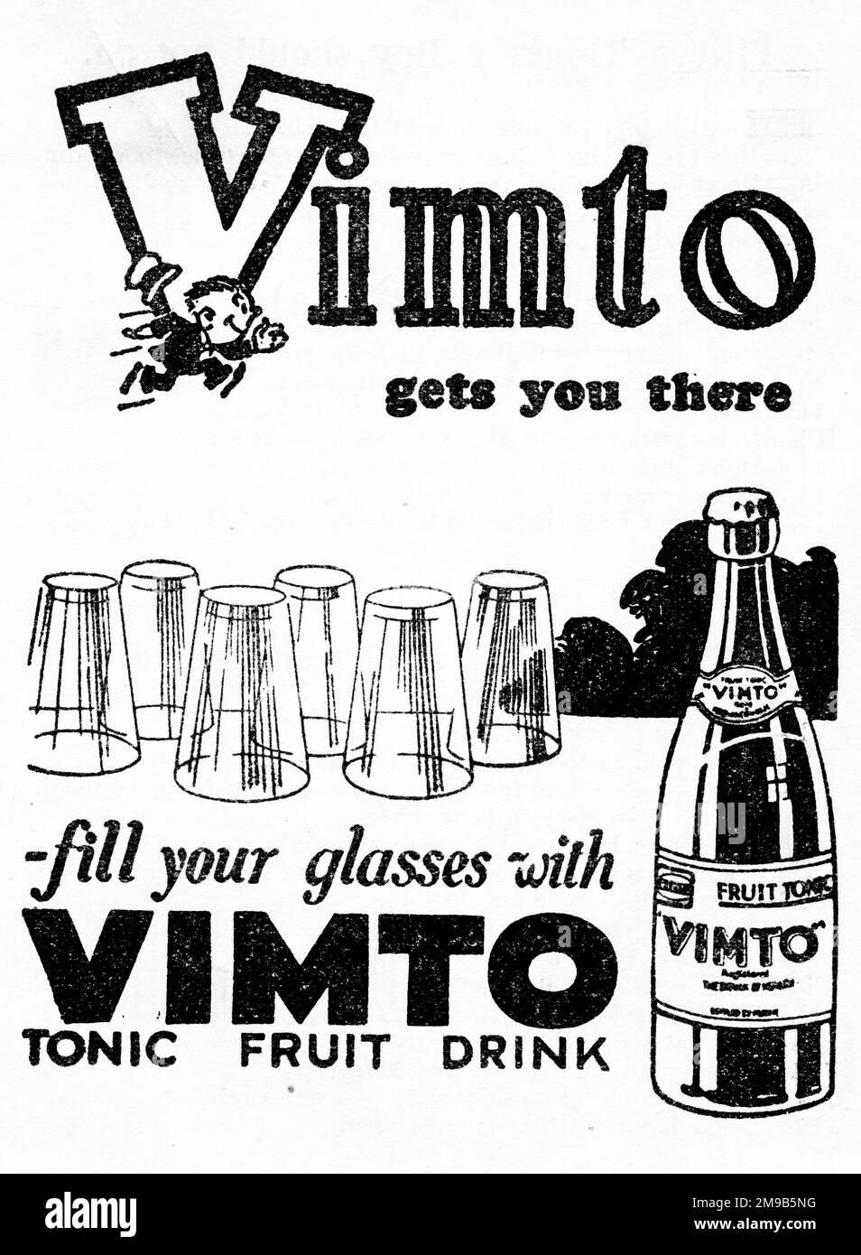 Werbung, Vimto Bringt Dich Hin, Tonic Fruit Drink Stockfoto