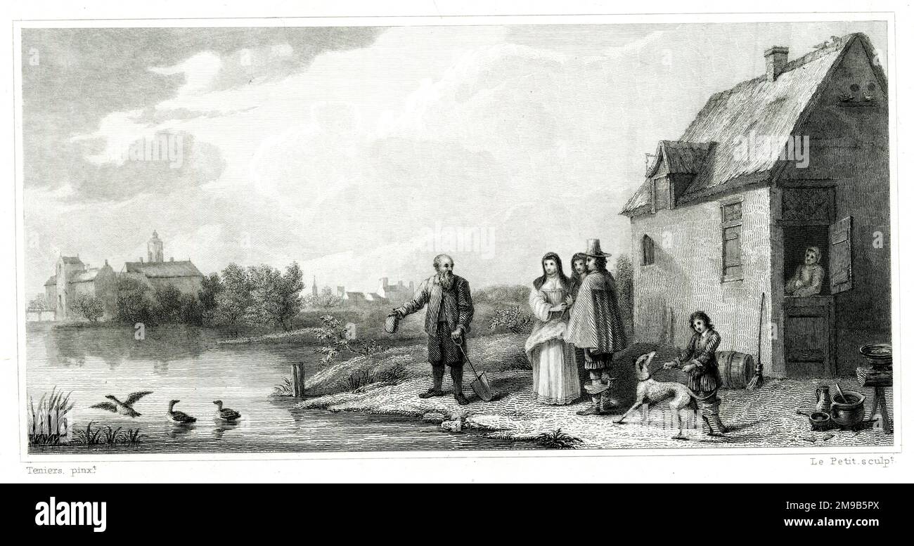 Der Gärtner von David Teniers Stockfoto