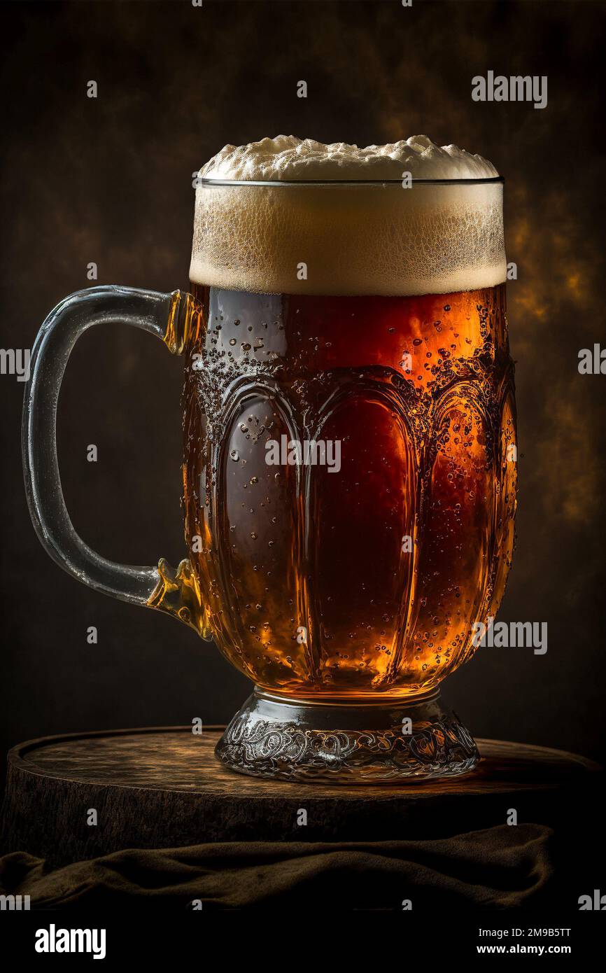 Ein Bierbecher aus dem 19. Jahrhundert. Stockfoto