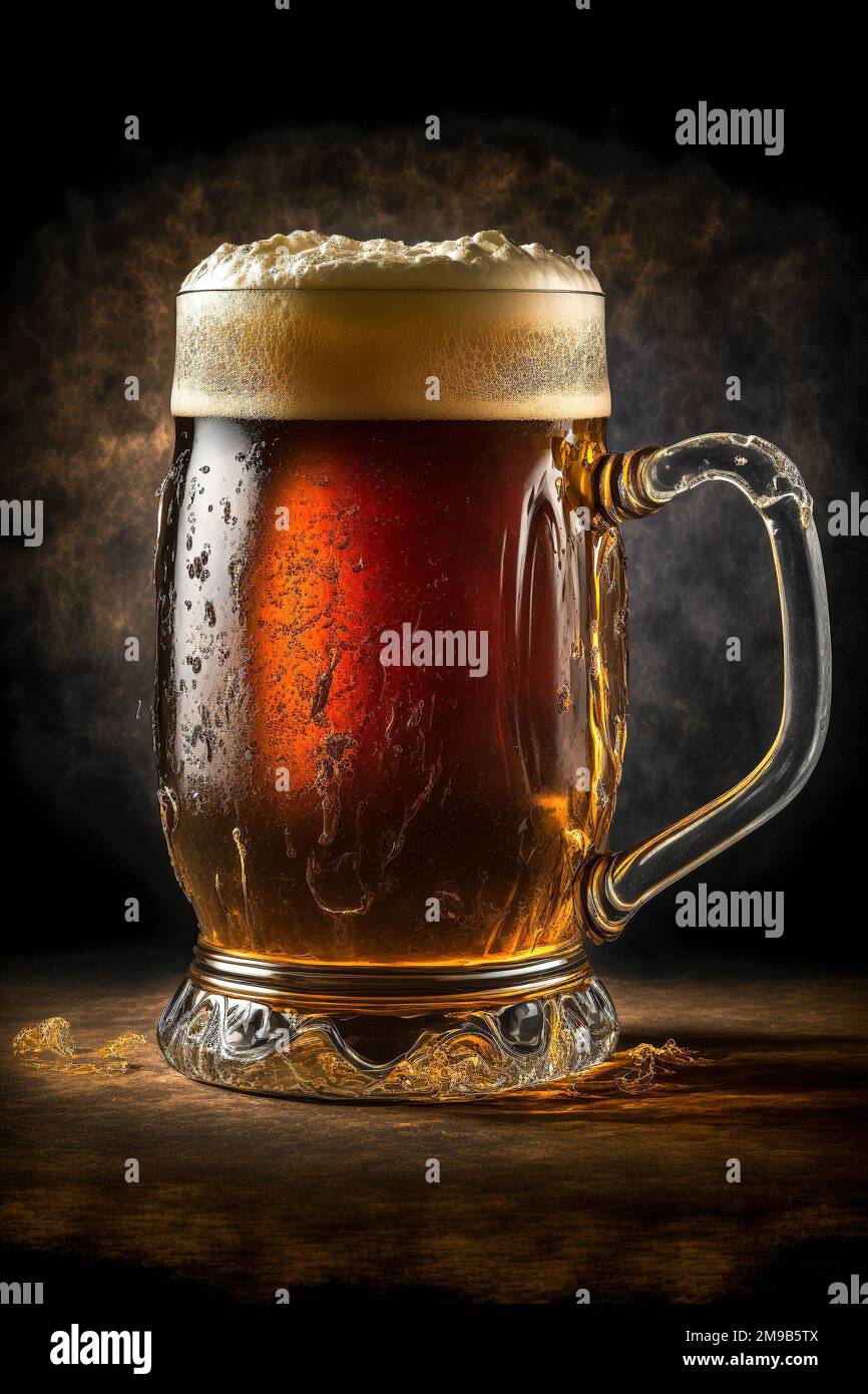 Ein Bierbecher aus dem 19. Jahrhundert. Stockfoto