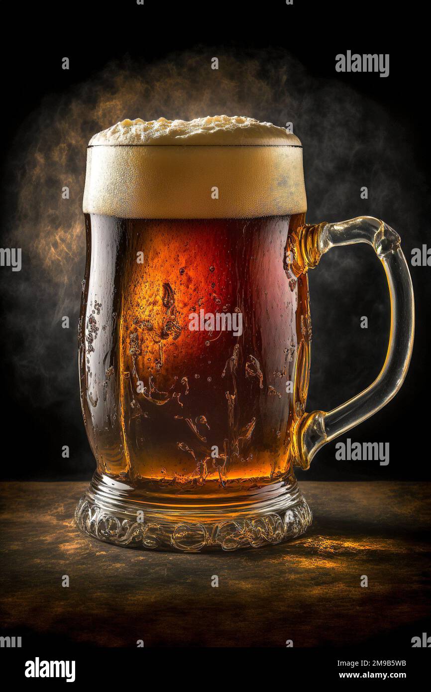 Ein Bierbecher aus dem 19. Jahrhundert. Stockfoto