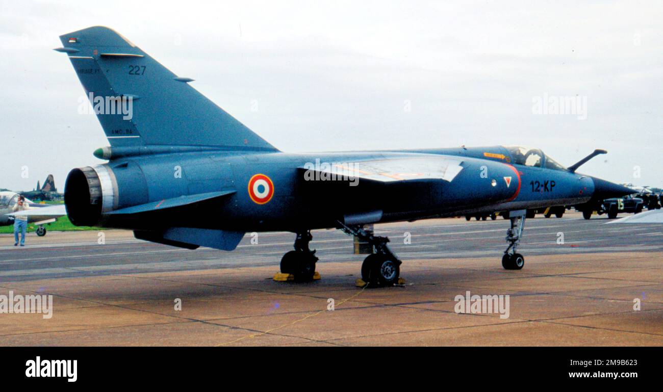 Armée de l'Air - Mirage F.1CT 12-KP (msn 227), am 23. August 1980 in der RAF Mildenhall. (Armee de l'Air - Französische Luftwaffe). Stockfoto