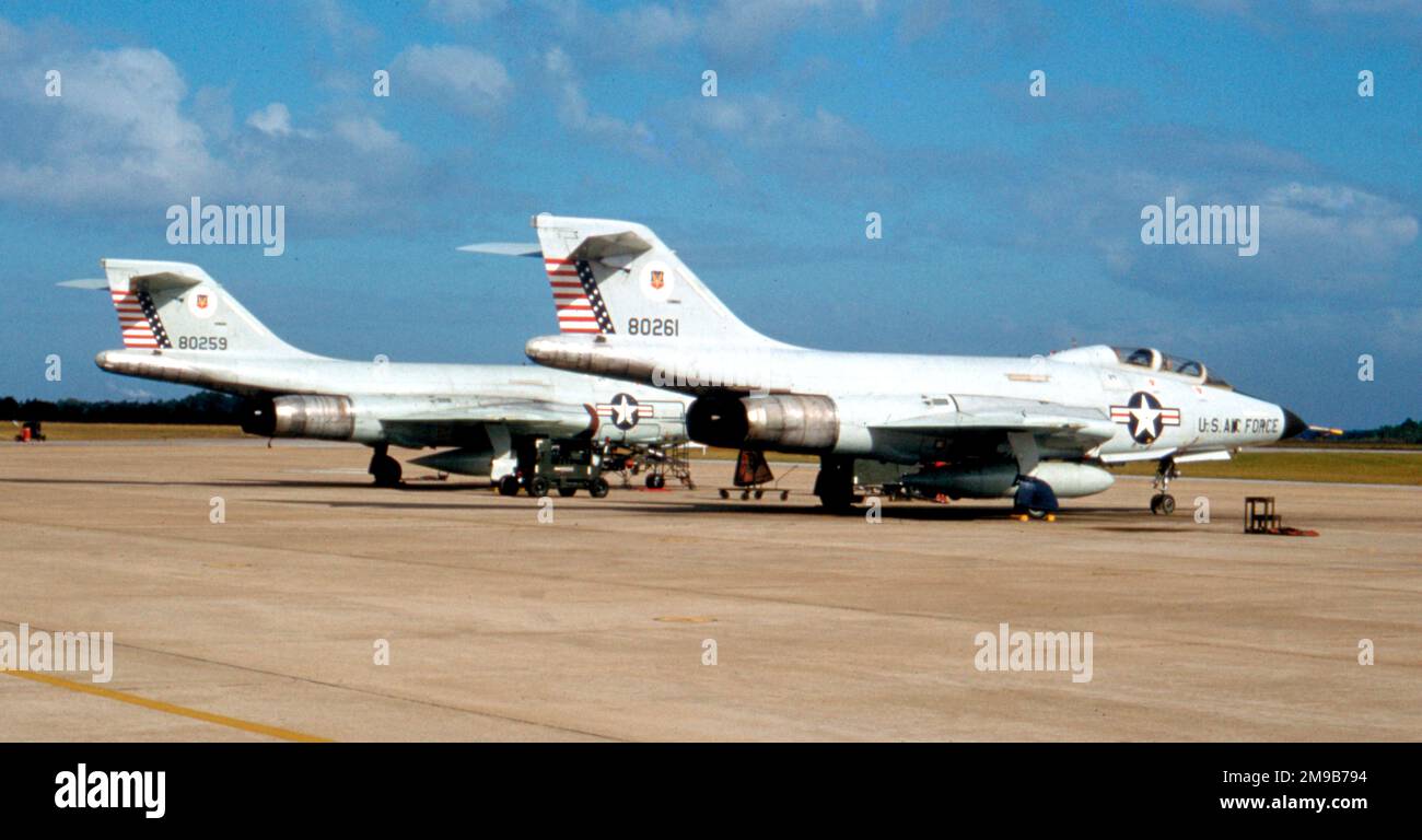 United States Air Force (USAF) - McDonnell F-101B-105-MC Voodoo 58-0261 (msn461). Stockfoto