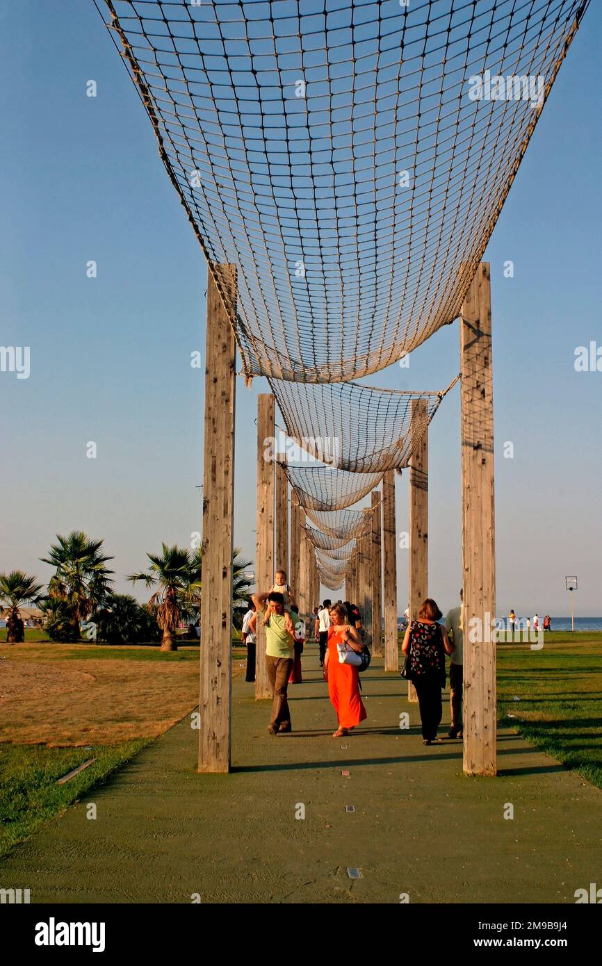 Italien Sizilien Palermo Foro Italico Der Rasen Stockfoto