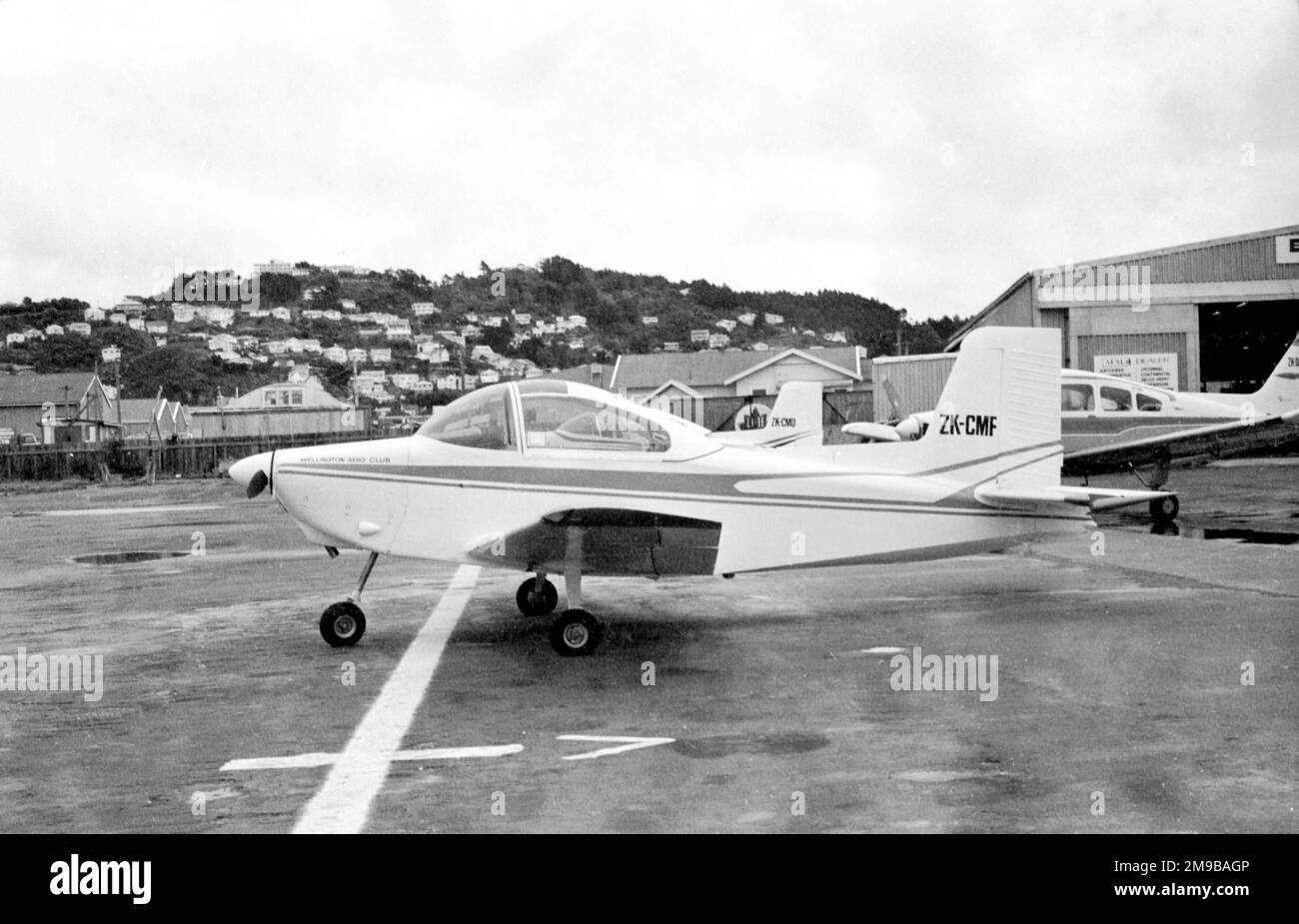 Victa Airtourer 100 ZK-CMF (msn 157), Wellington Aero Club, Stockfoto