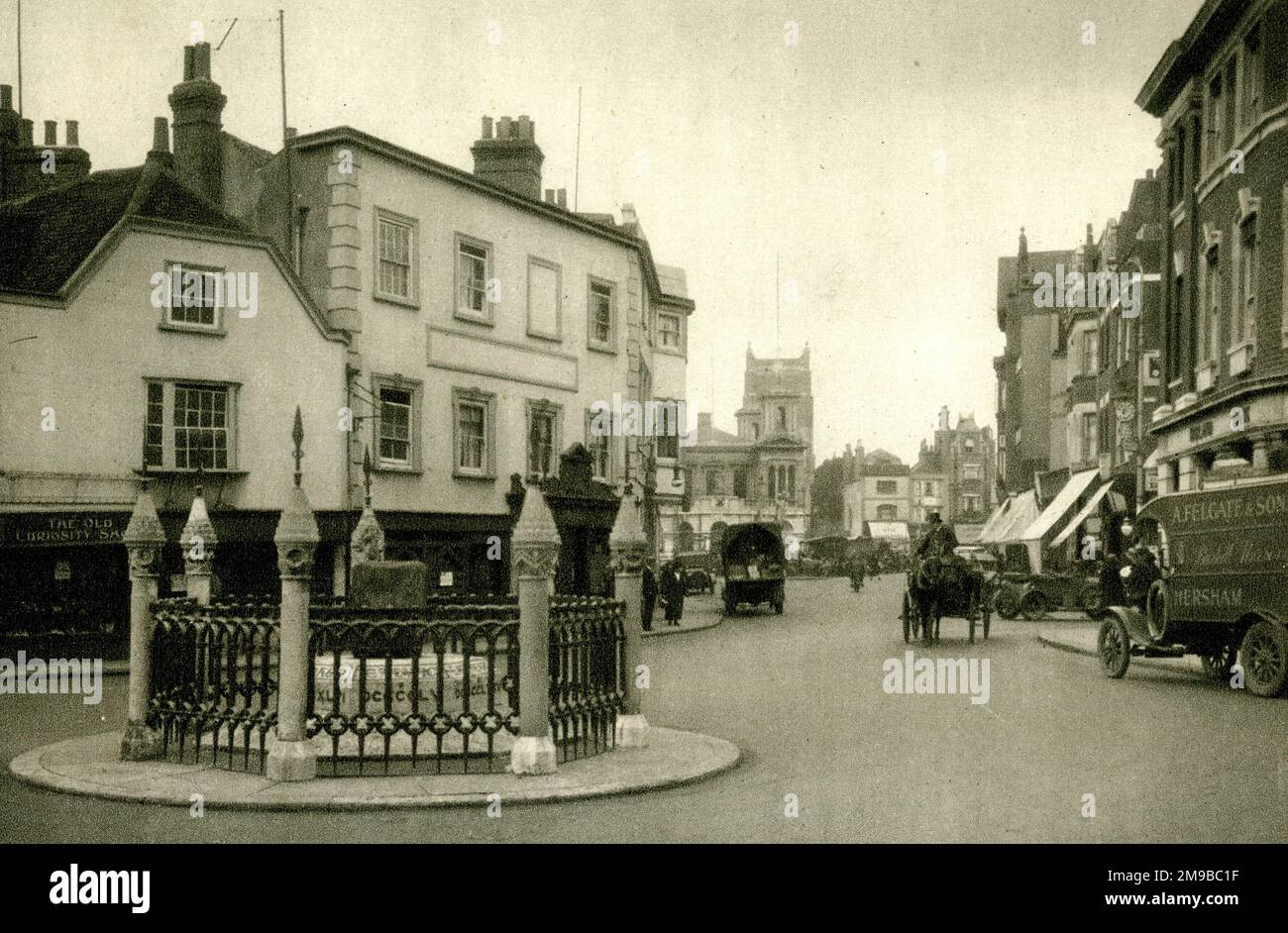 Krönungsstein, Kingston-upon-Thames, Surrey Stockfoto