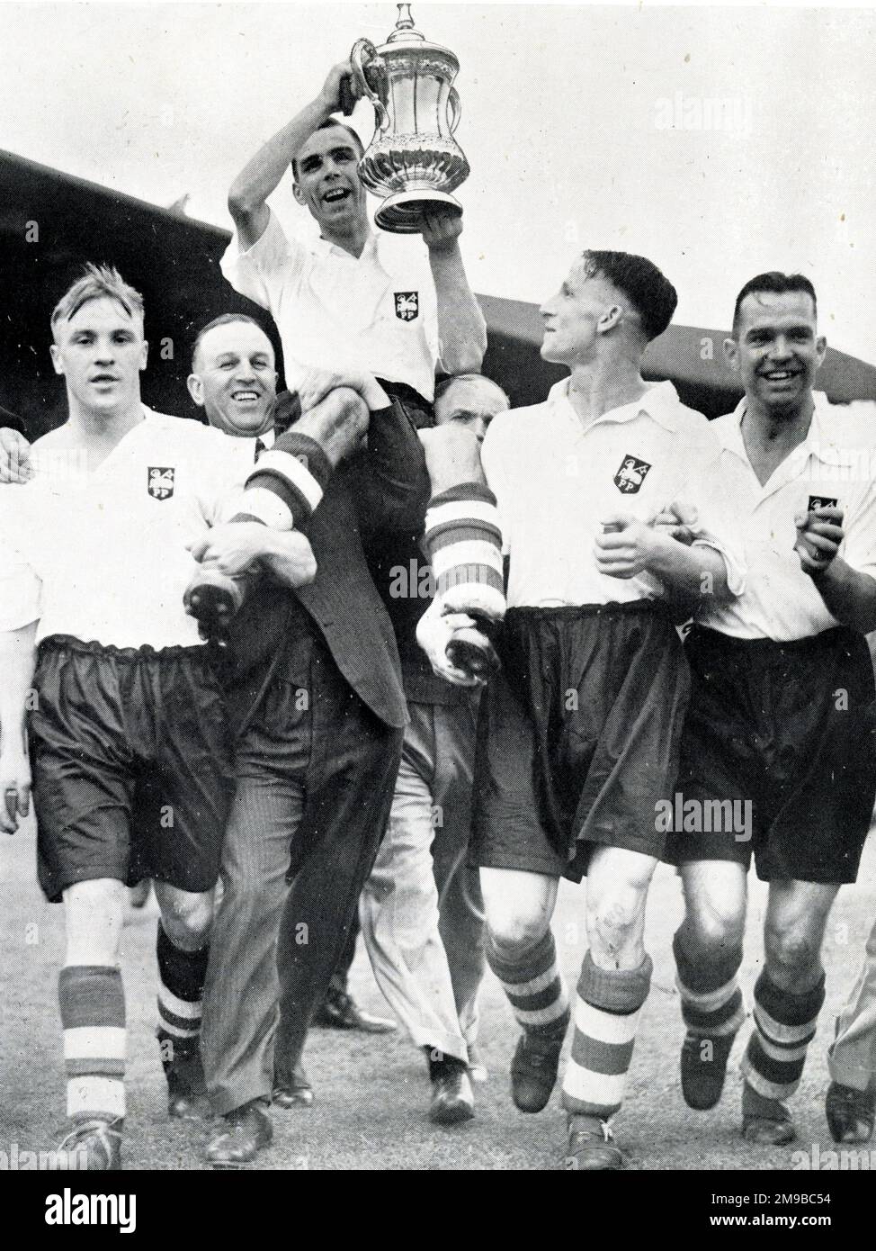 DIE GEWINNER DES FA Cup Preston North End in Wembley Stockfoto