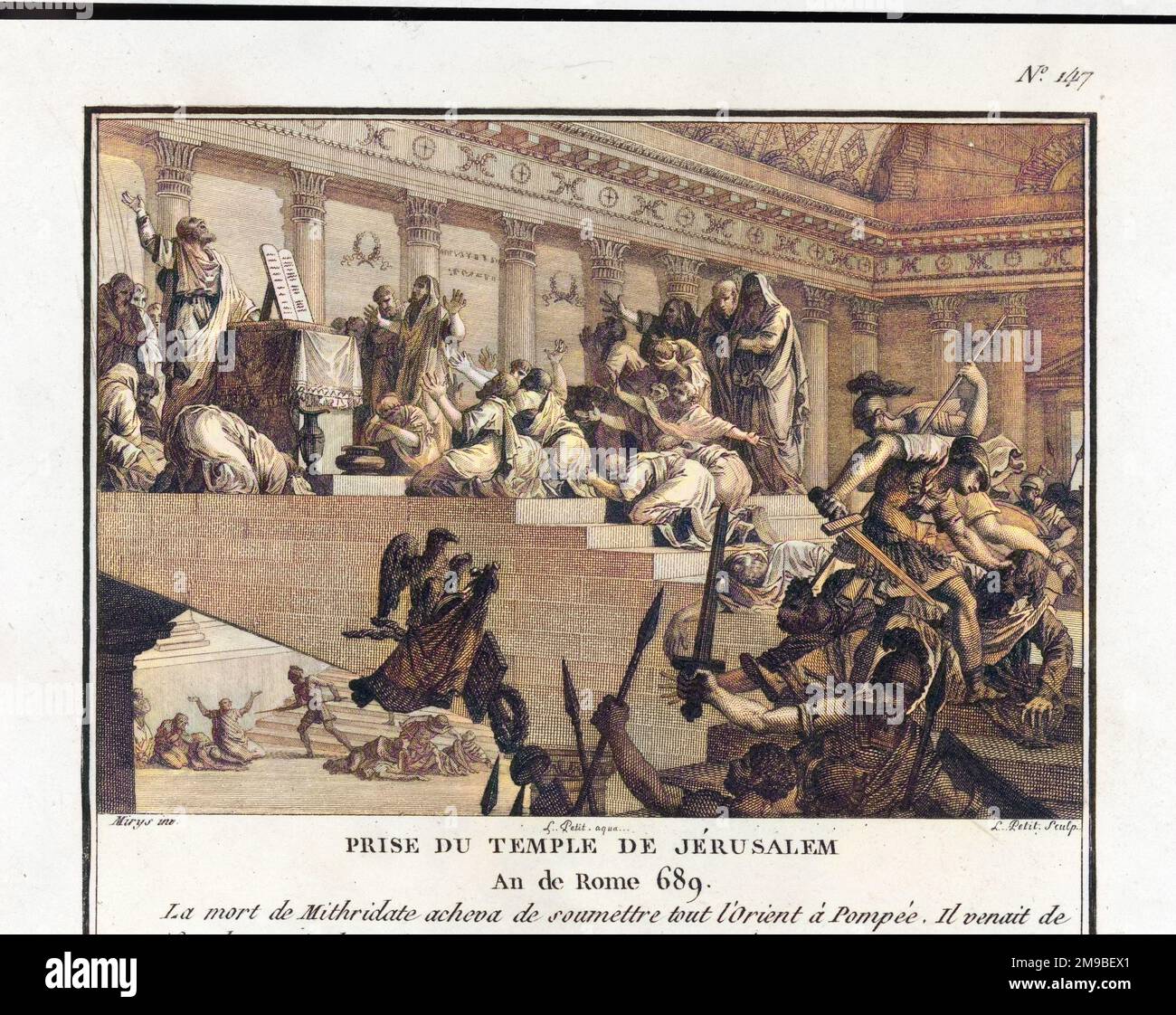 Pompeji besetzt Jerusalem in seinem Krieg gegen den König von Pontus von Mithridates Stockfoto