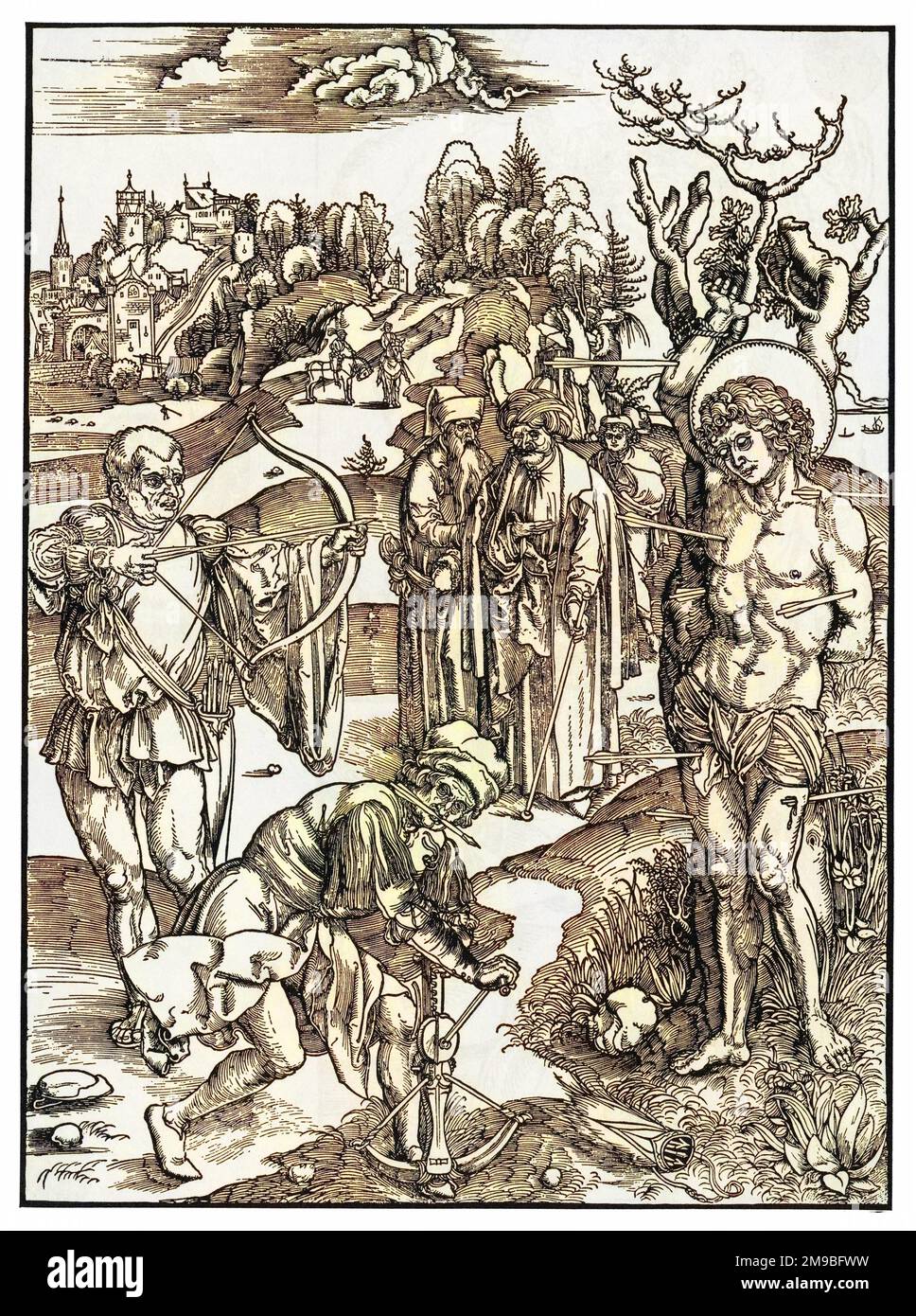 DER CHRISTLICHE Märtyrer SEBASTIAN Stockfoto