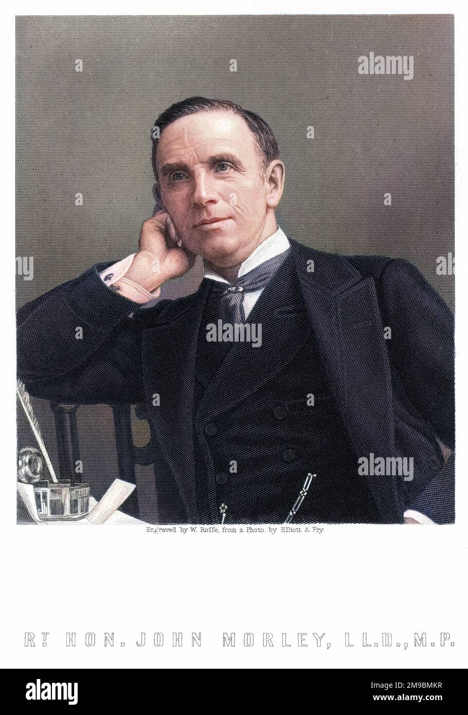 John Viscount Morley (1838 - 1923), Staatsmann und Historiker, Autor mehrerer historischer Biografien, insbesondere Gladstone. Stockfoto
