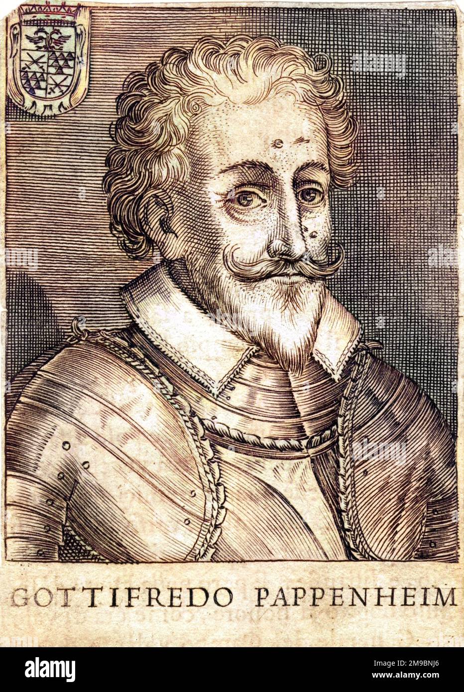 GOTTFRIED HEINRICH graf zu PAPPENHEIM deutscher Militärbefehlshaber im kaiserlichen Dienst während des Dreißigjährigen Krieges. Stockfoto