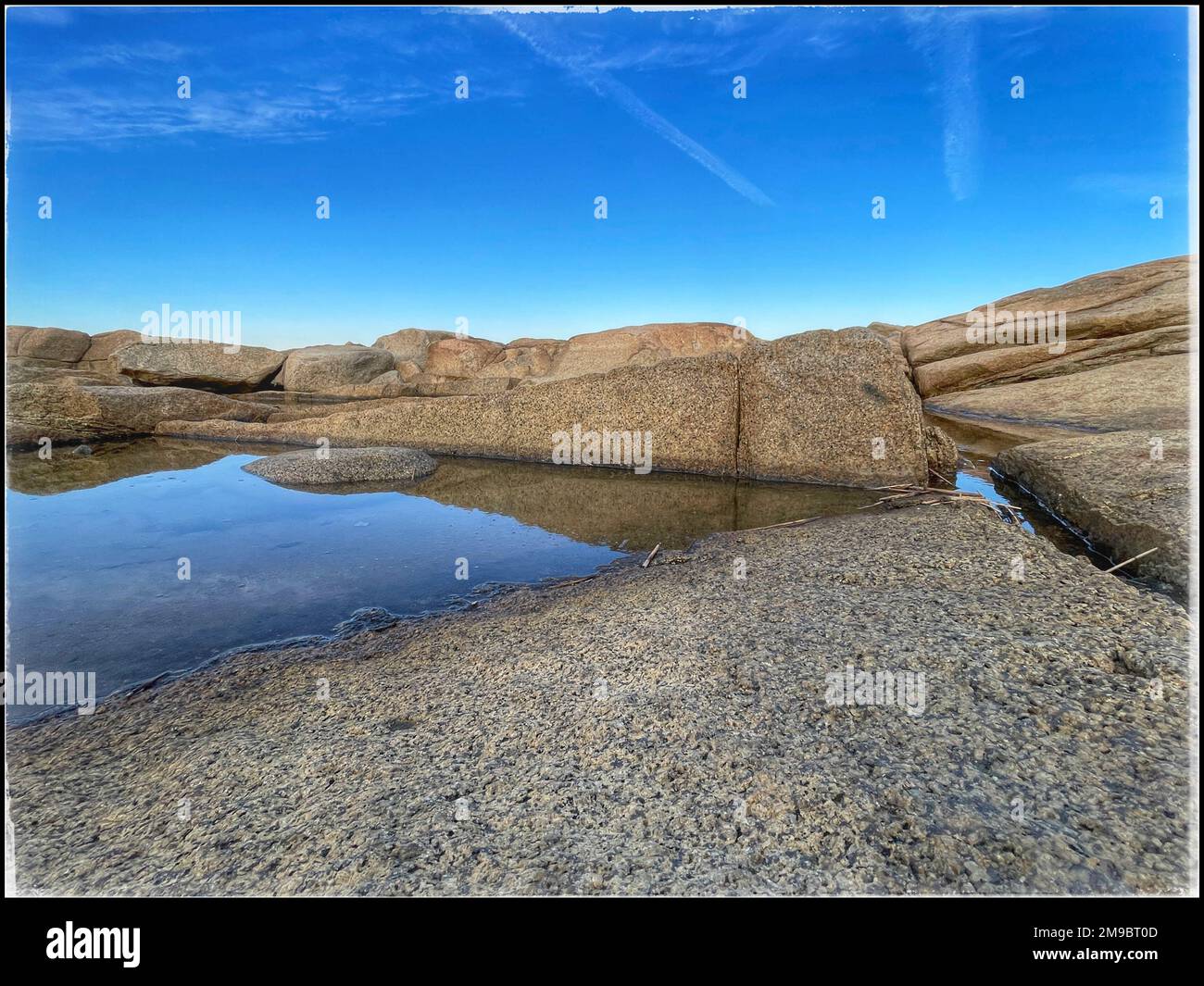 2. Januar 2023. Rockport, Massachusetts. Blick auf den Halibut Point State Park. © 2023 Marilyn Humphries Stockfoto