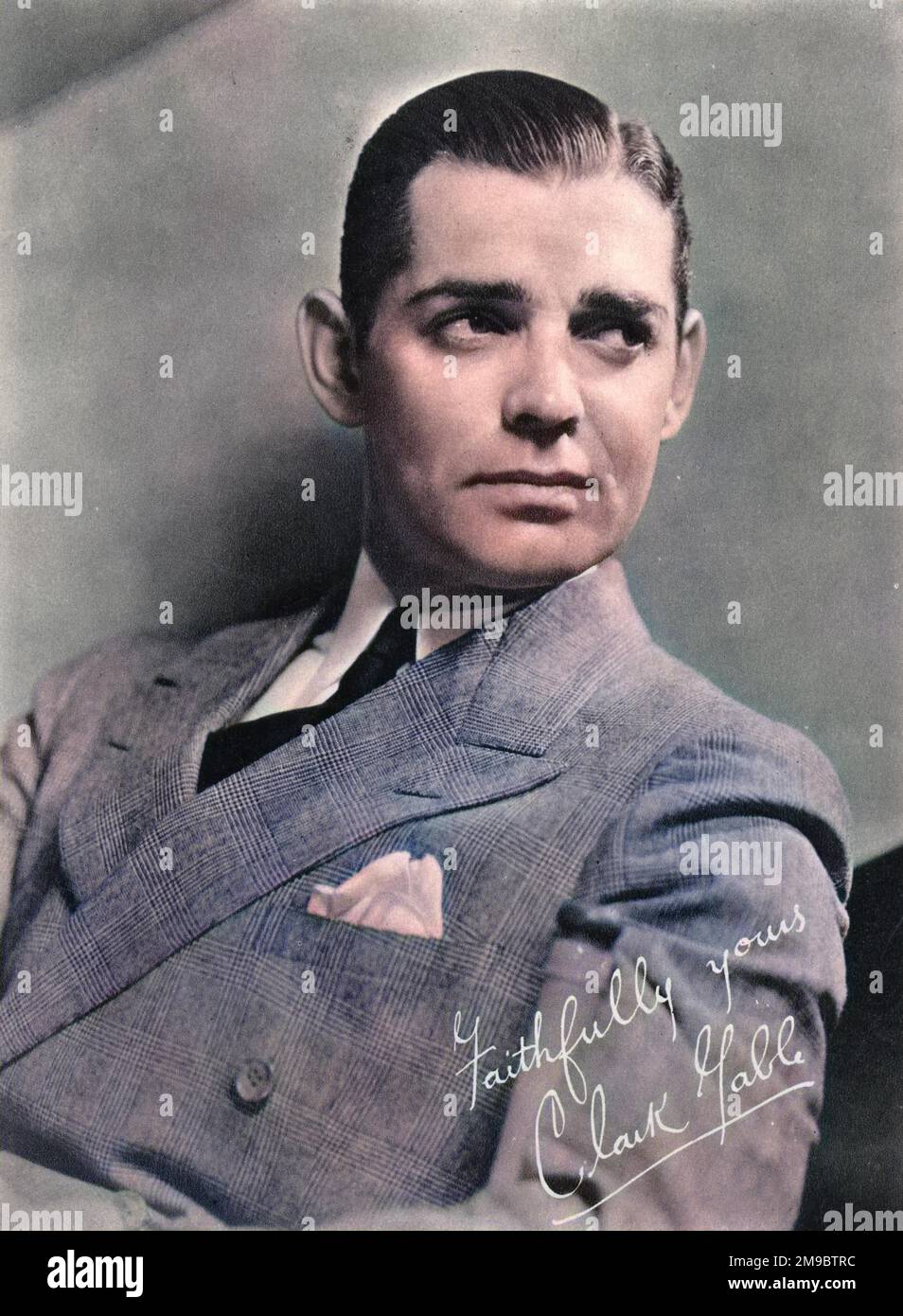 Clark Gable (1901-1960), amerikanischer Schauspieler, dessen berühmtester Film wahrscheinlich vom Winde verweht war Stockfoto