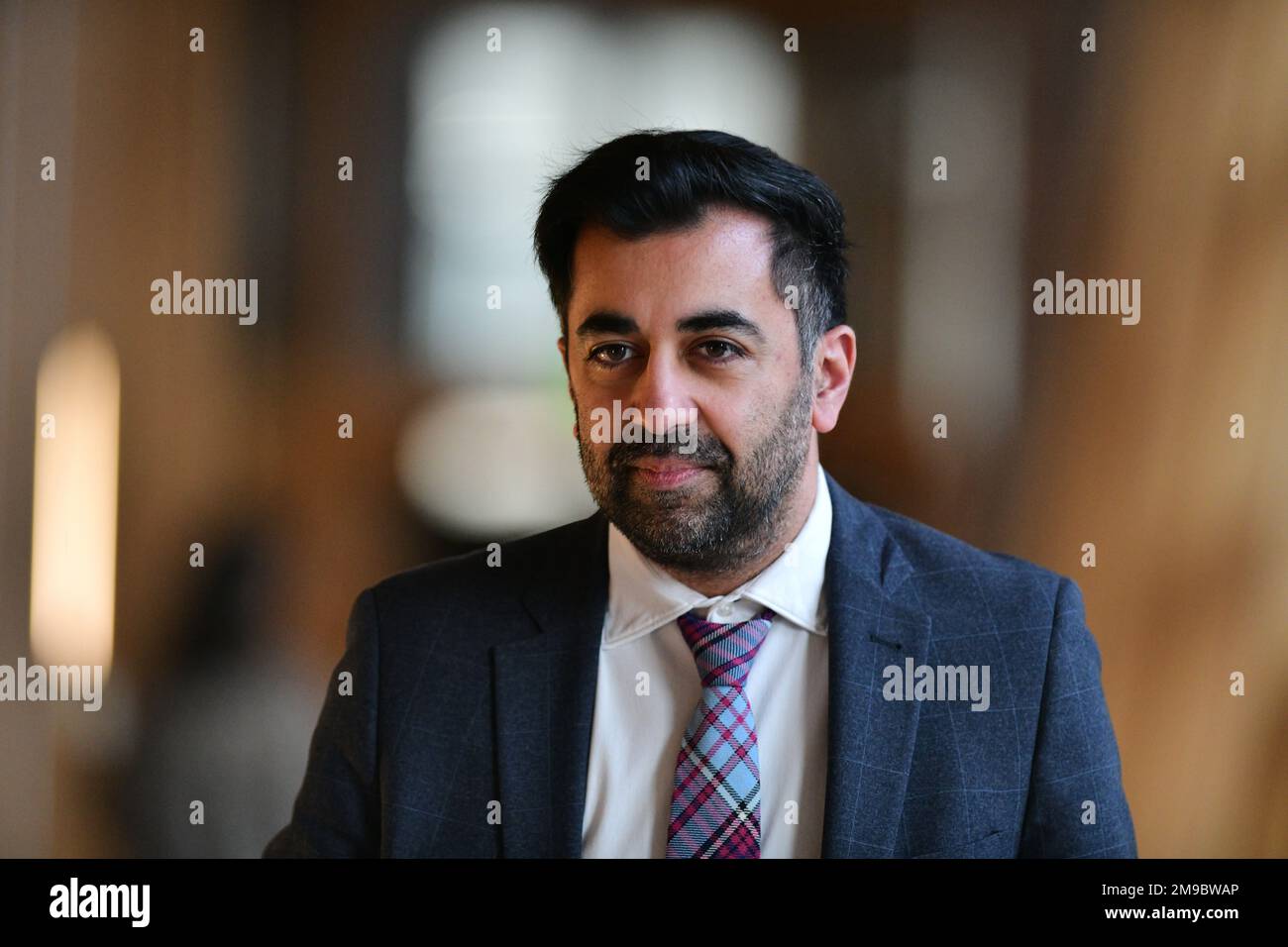 Edinburgh Scotland, UK 17. Januar 2023 Humza Yousaf im Schottischen Parlament. Live-Nachrichten von sst/alamy Stockfoto