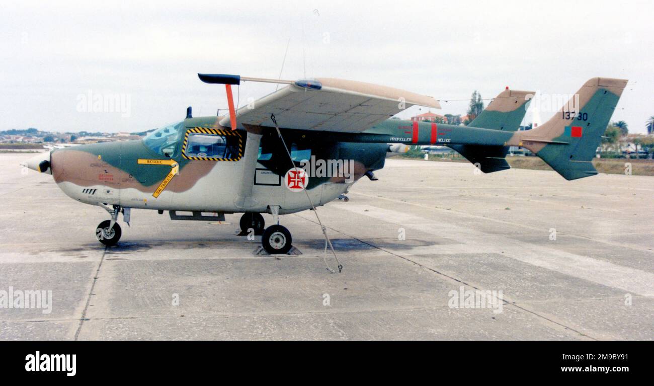 Forca Aerea Portuguesa - Reims-Cessna FTB337G Milirol 13730 (msn 0031). (Forca Aerea Portuguesa - Portugiesische Luftwaffe). Stockfoto