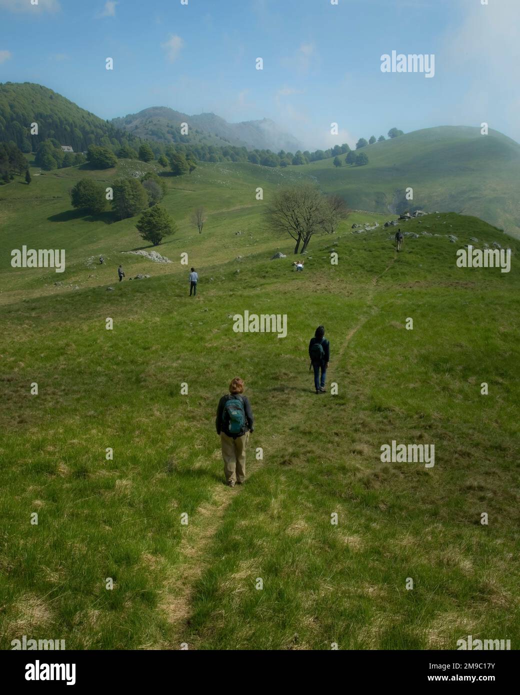 Wandern in den Dolomiten, Italien Stockfoto