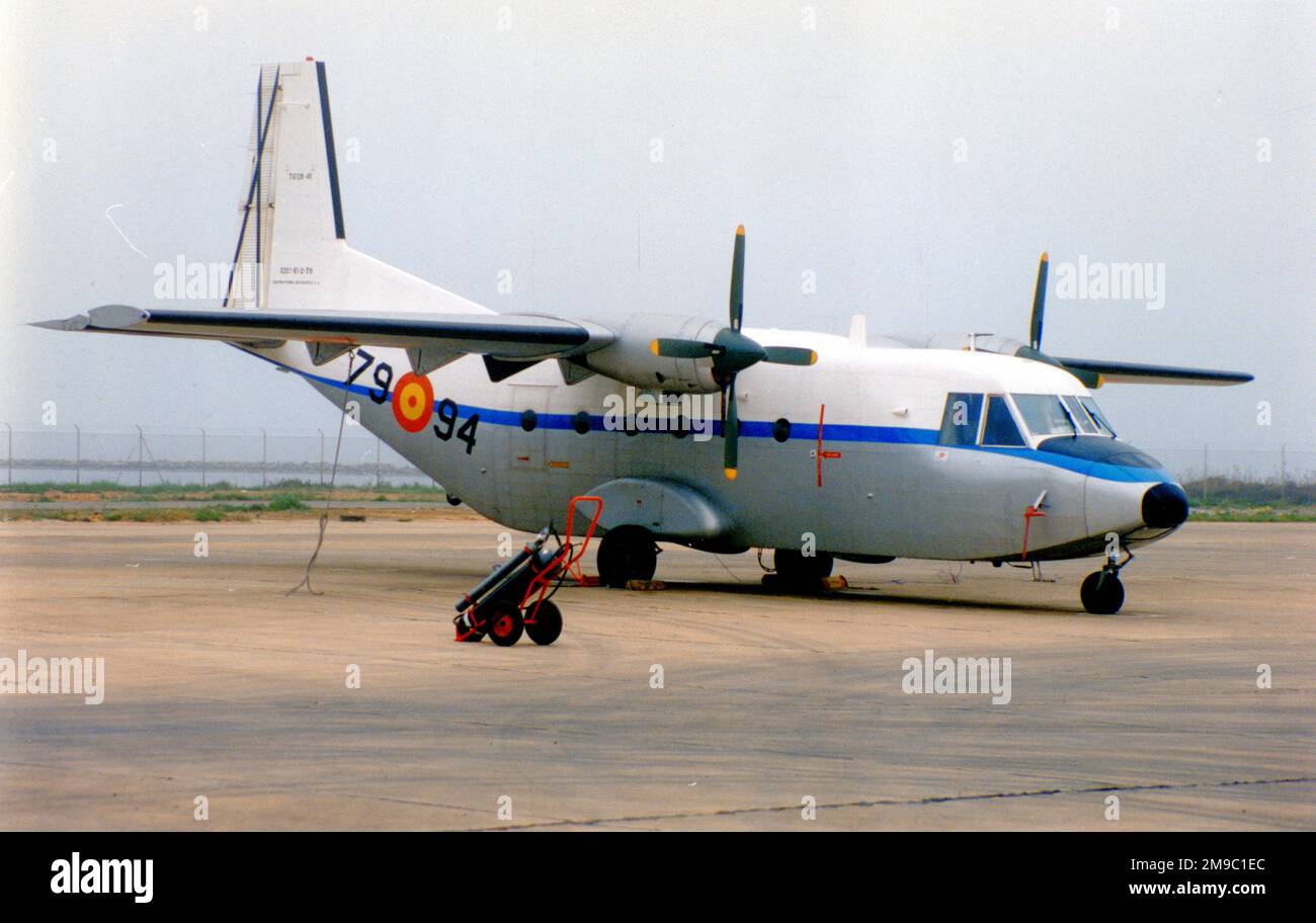 Fuerza Aerea Espanola - CASA C-212-100 TE.12B-41 - 79-94 (msn 79) (Fuerza Aerea Espanola - Spanische Luftwaffe). Stockfoto