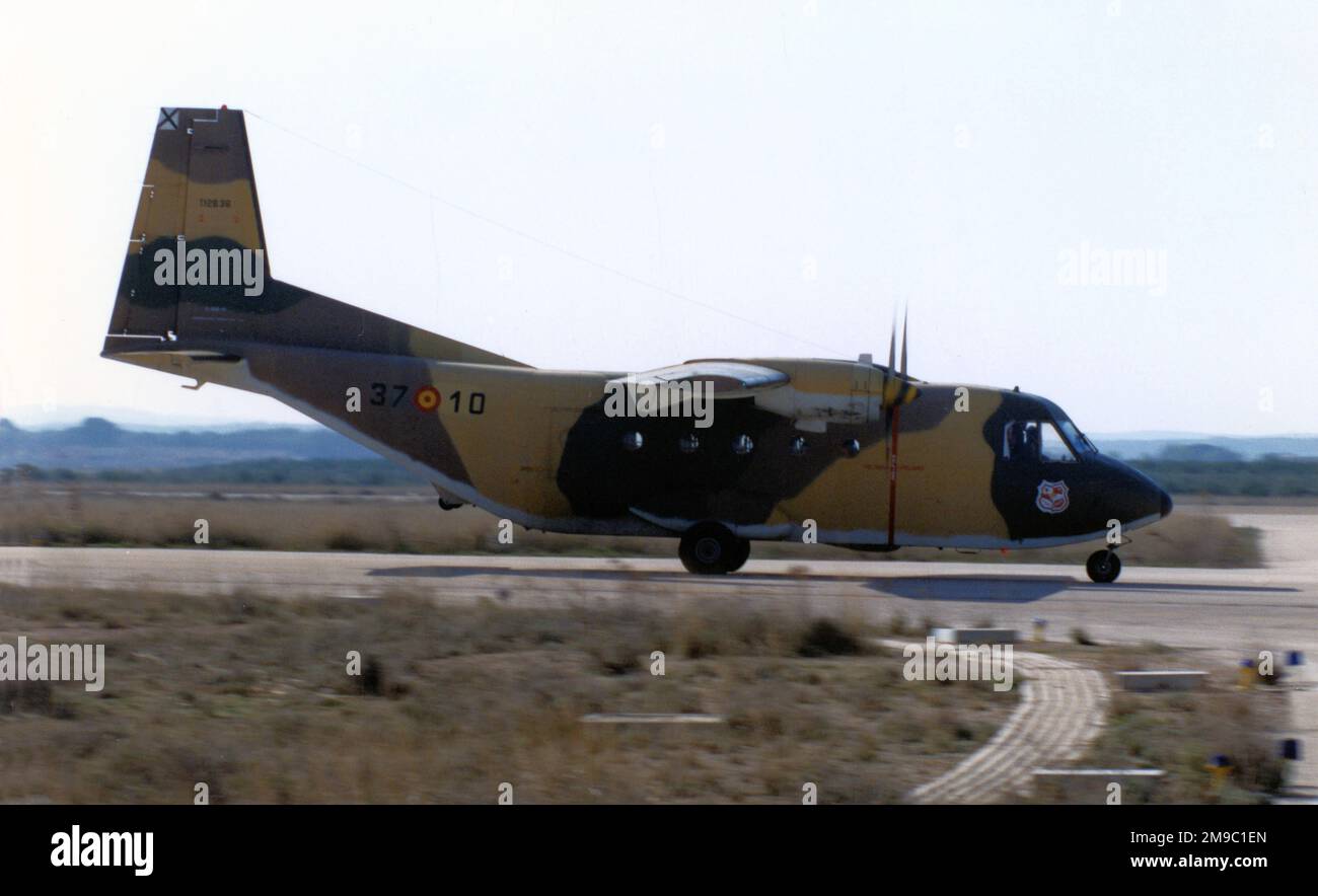Fuerza Aerea Espanola - CASA C-212-100 T.12B-36 - 37-10 (msn 72), von Ala 37. (Fuerza Aerea Espanola - Spanische Luftwaffe). Stockfoto