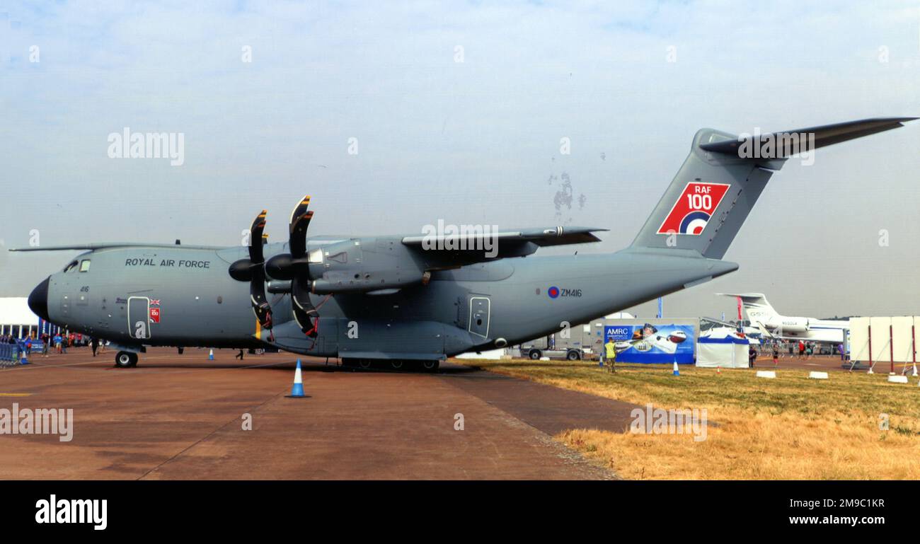 Royal Air Force - Airbus A400M Atlas C.1 ZM416 (msn 058), vom 24-70. Geschwader, Stockfoto