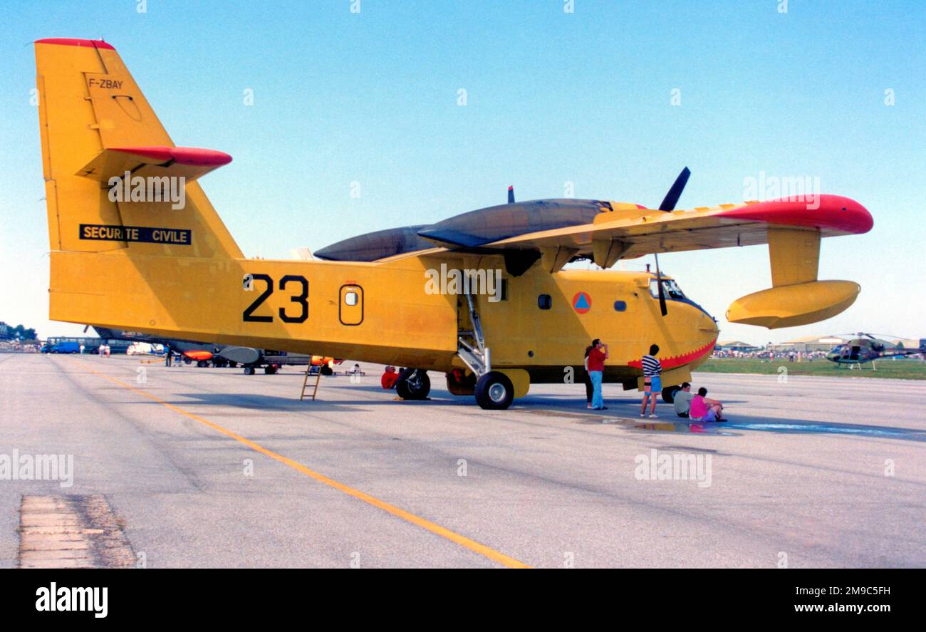 Securite Civile - Canadair CL-215 F-ZBAY / 23 (msn 1023) (Securite Civile - Zivilschutz) Stockfoto