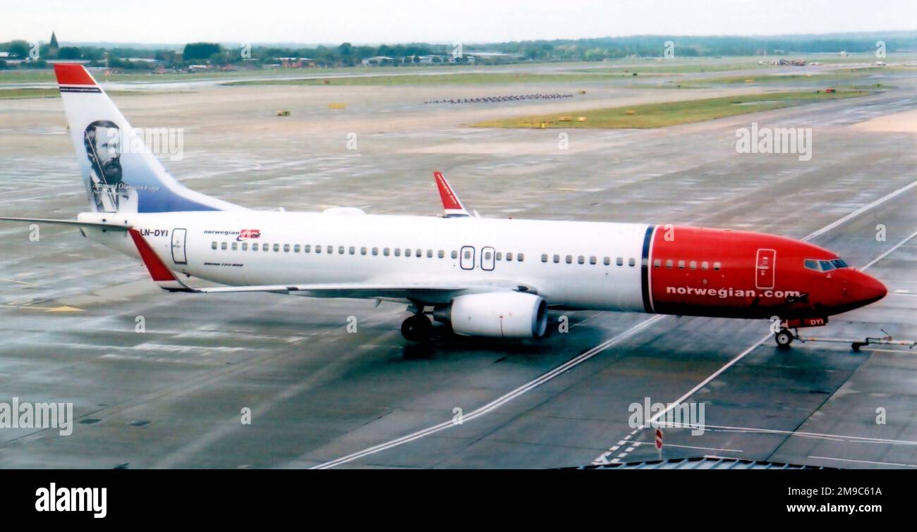 Boeing 737-8JP(WL) LN DYI (msn 40866, Leitungsnummer 3432) des Norwegian Air Shuttle. Stockfoto