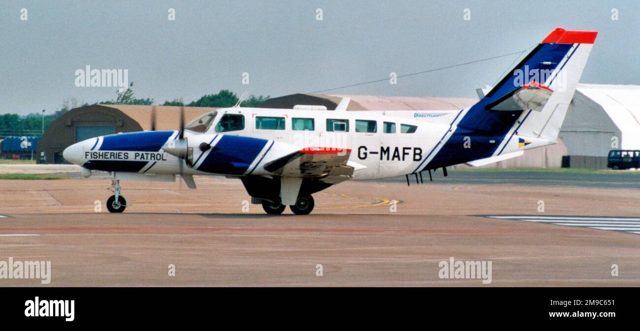 Reims-Cessna F406 Caravan II G-MAFB (msn F406-0080), betrieben von Direct Flight für das Ministerium für Landwirtschaft, Fischerei und Ernährung. Stockfoto
