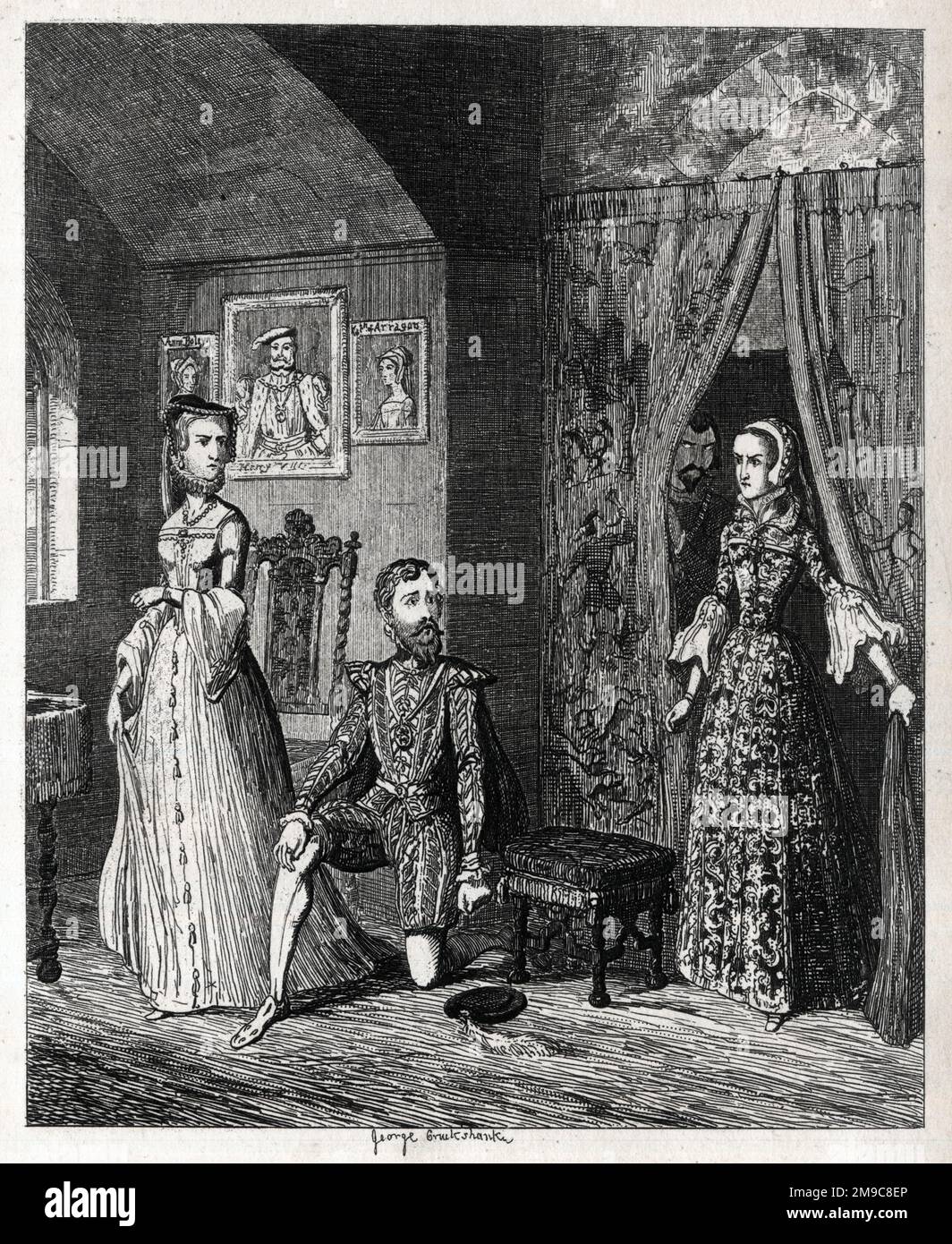 Königin Mary, ich überraschte Edward Courtenay, 1. Earl of Devon und