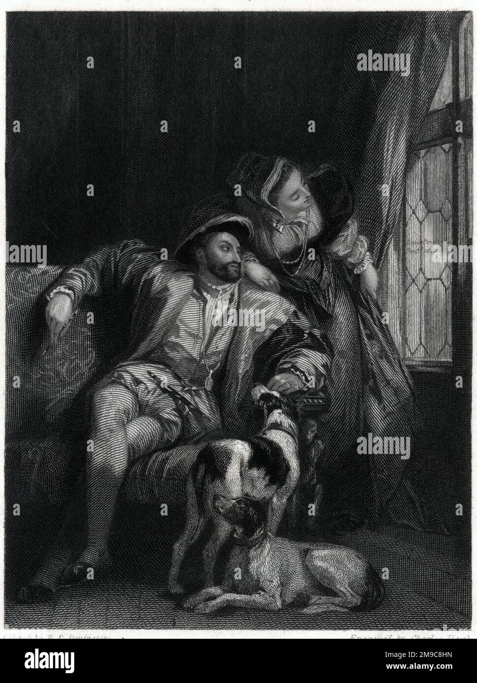 König Franziskus I. von Frankreich und seine Schwester Marguerite de Navarre Stockfoto