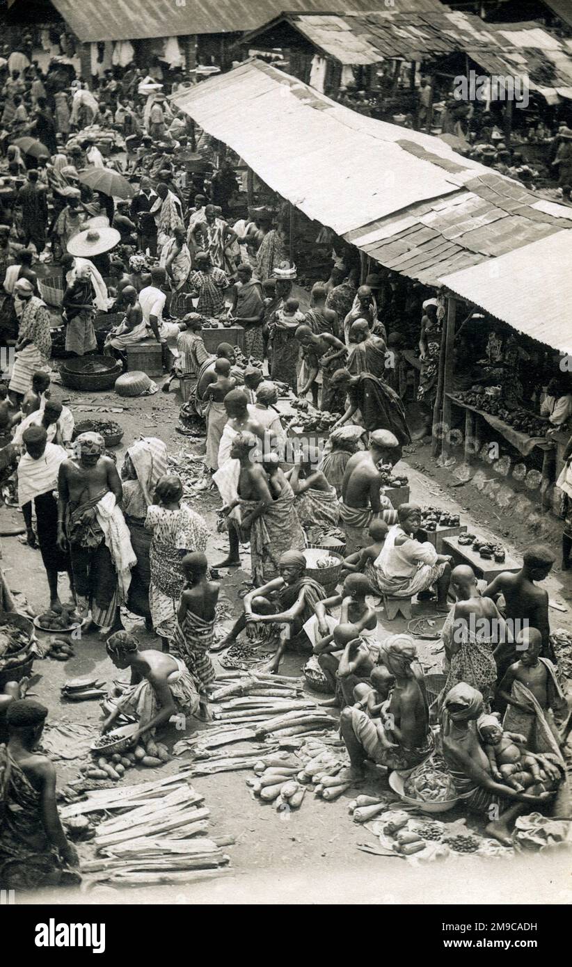 Ghana, Westafrika - Kumasi - Alter Markt (abgerissen kurz nach diesem Foto) Stockfoto