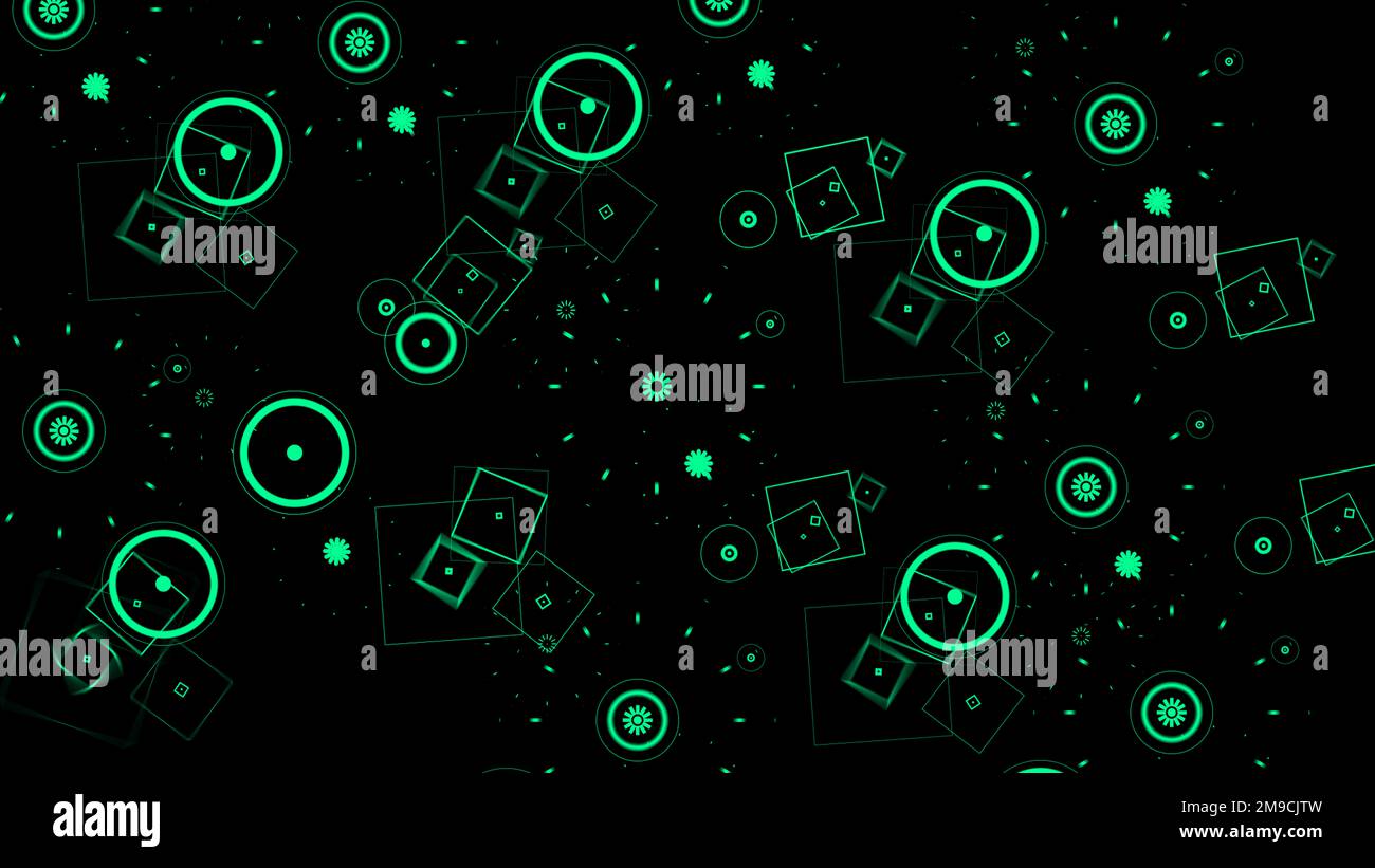 Farbenfrohe, abstrakte Grafikeffekte. Geometrischer Abstrakter Hintergrund Stockfoto