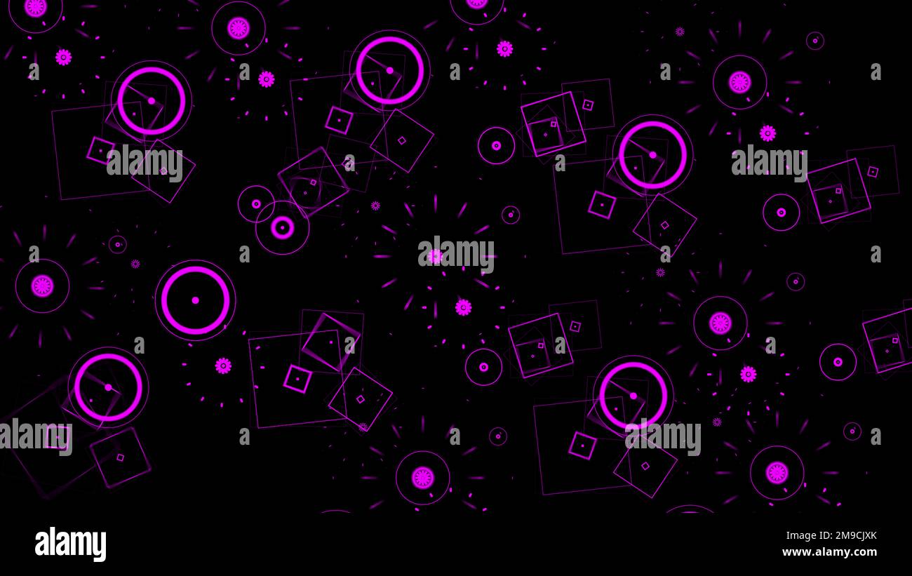 Farbenfrohe lilafarbene, abstrakte Grafikeffekte. Geometrischer abstrakter Hintergrund Stockfoto