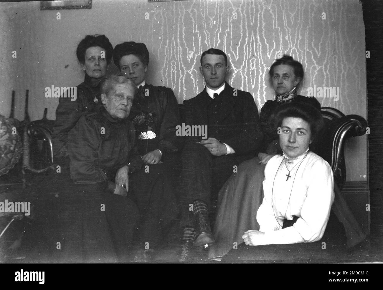 Eine Familiengruppe Stockfoto