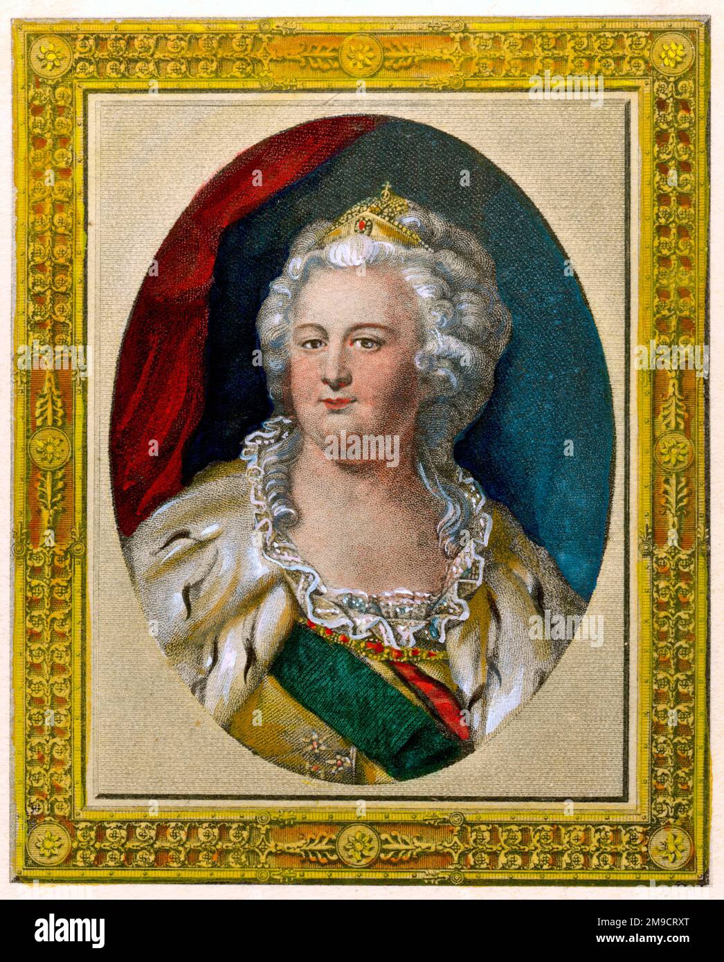 Katharina II. Die große von Russland (1762 - 1796) Stockfoto