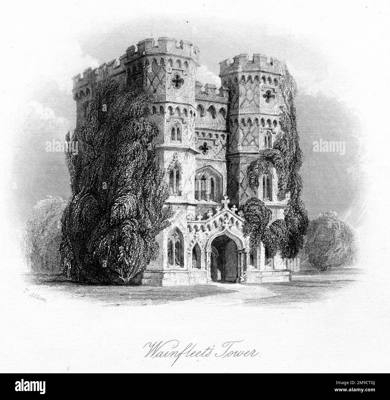 Wainfleets Tower, Surrey, England Stockfoto