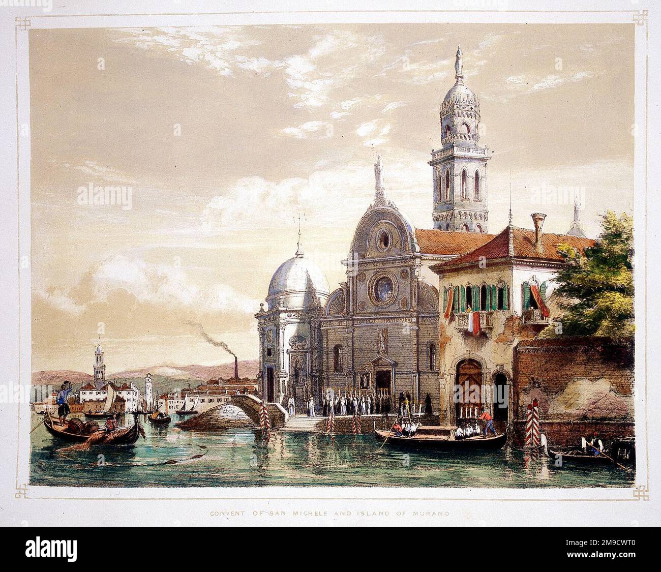 Venedig - Kloster San Michele Und Insel Murano Stockfoto