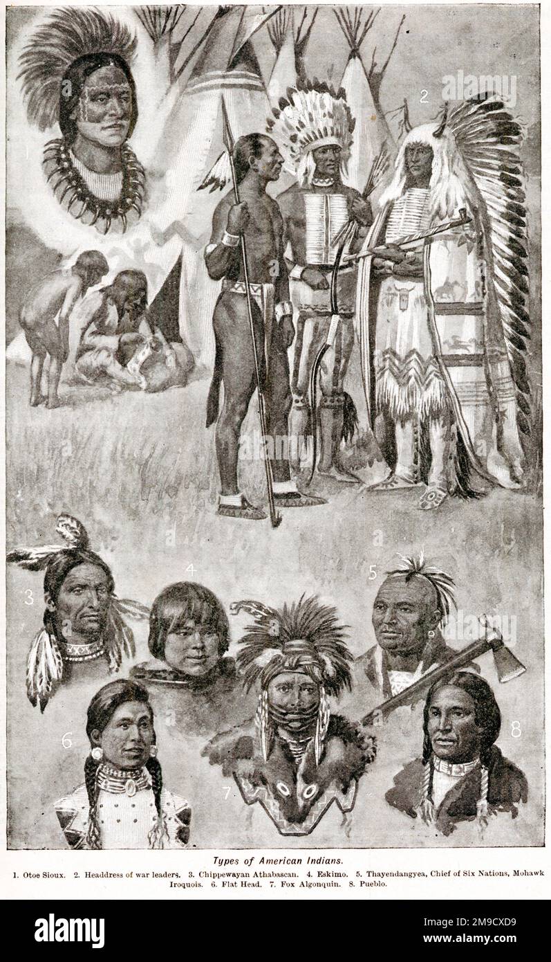 Die amerikanischen Ureinwohner Stockfoto