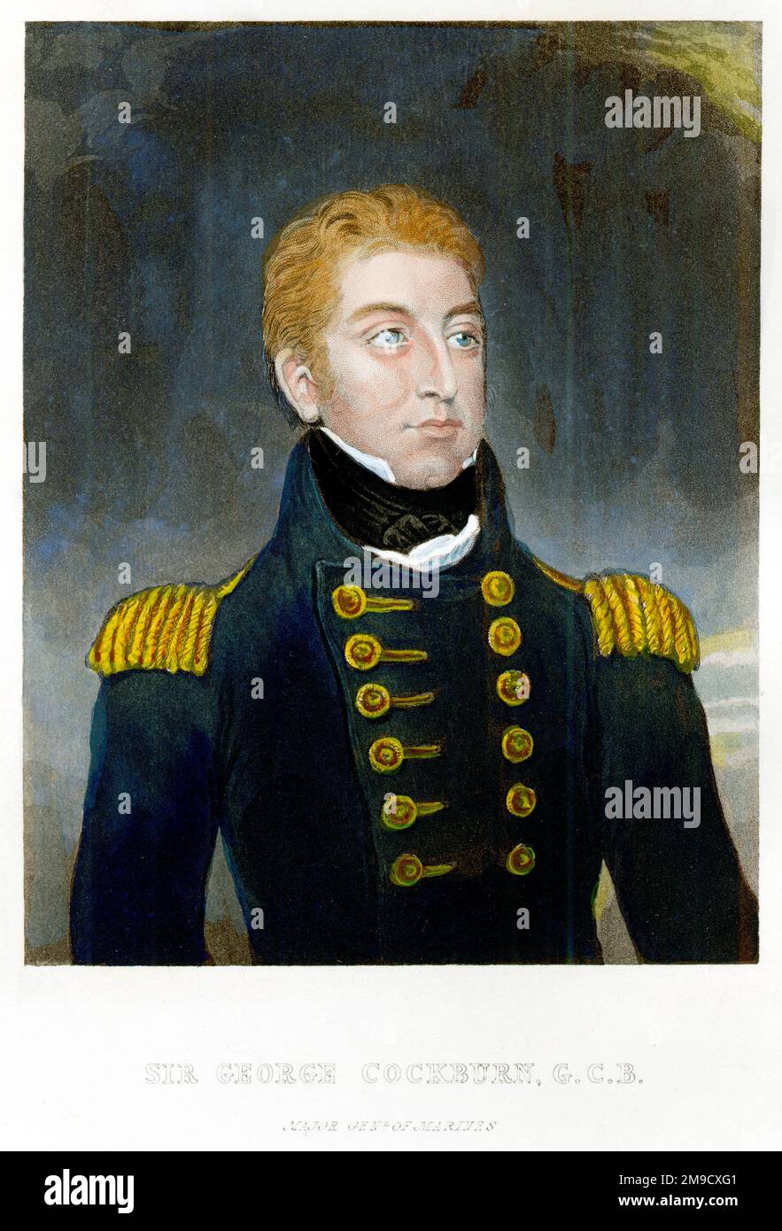 Admiral der Flotte Sir George Cockburn, 10. Baronet GCB, britischer Marineoffizier Stockfoto