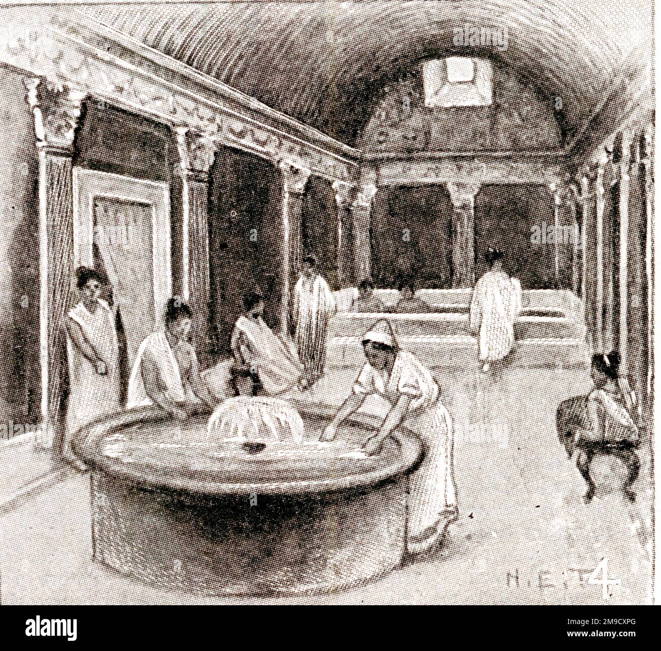 Bad - Römisches Bad, Heißes Bad Stockfoto