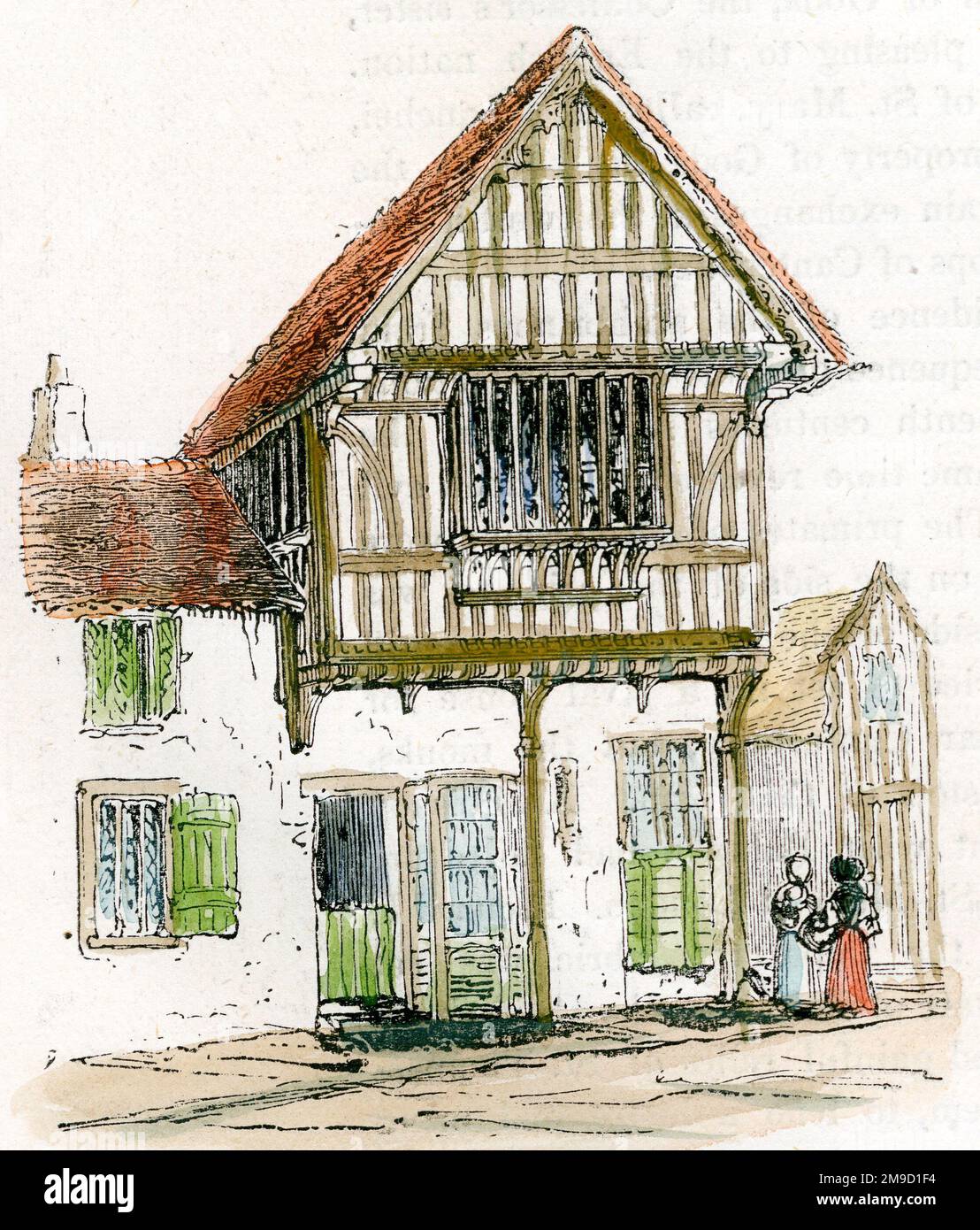 Haus des 15. Jahrhunderts Stockfoto