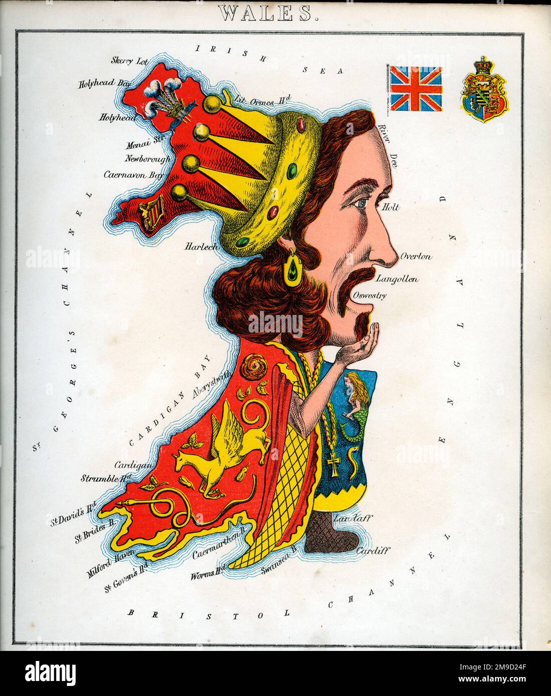 Geografischer Spaß – Wales Stockfoto