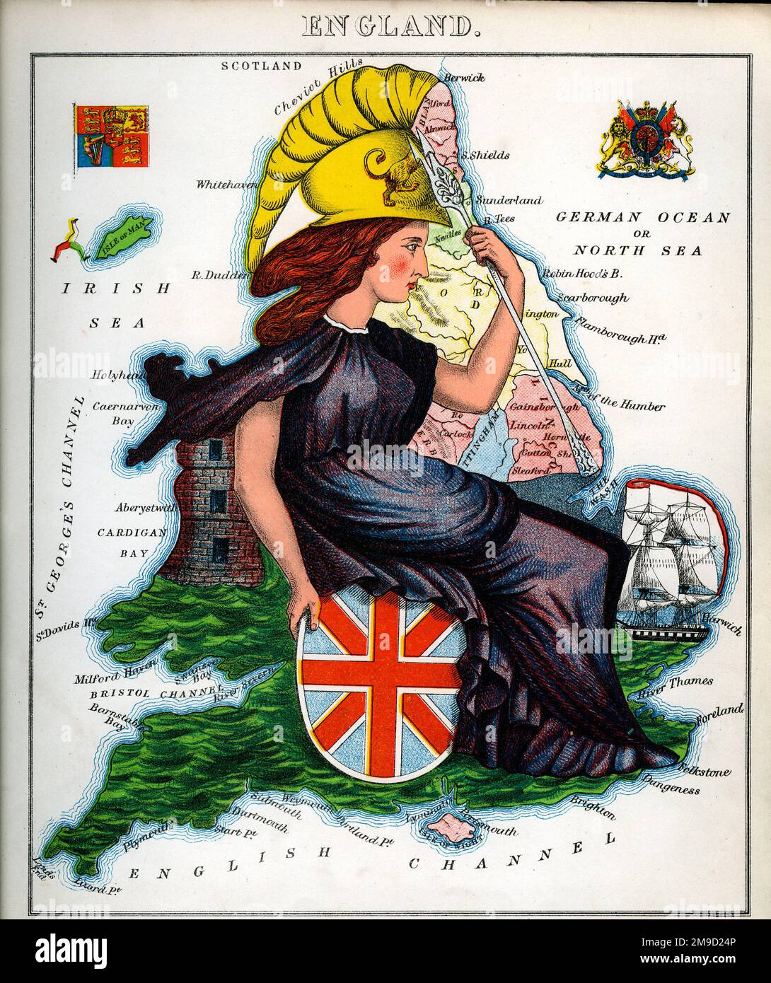 Geografischer Spaß – England Stockfoto